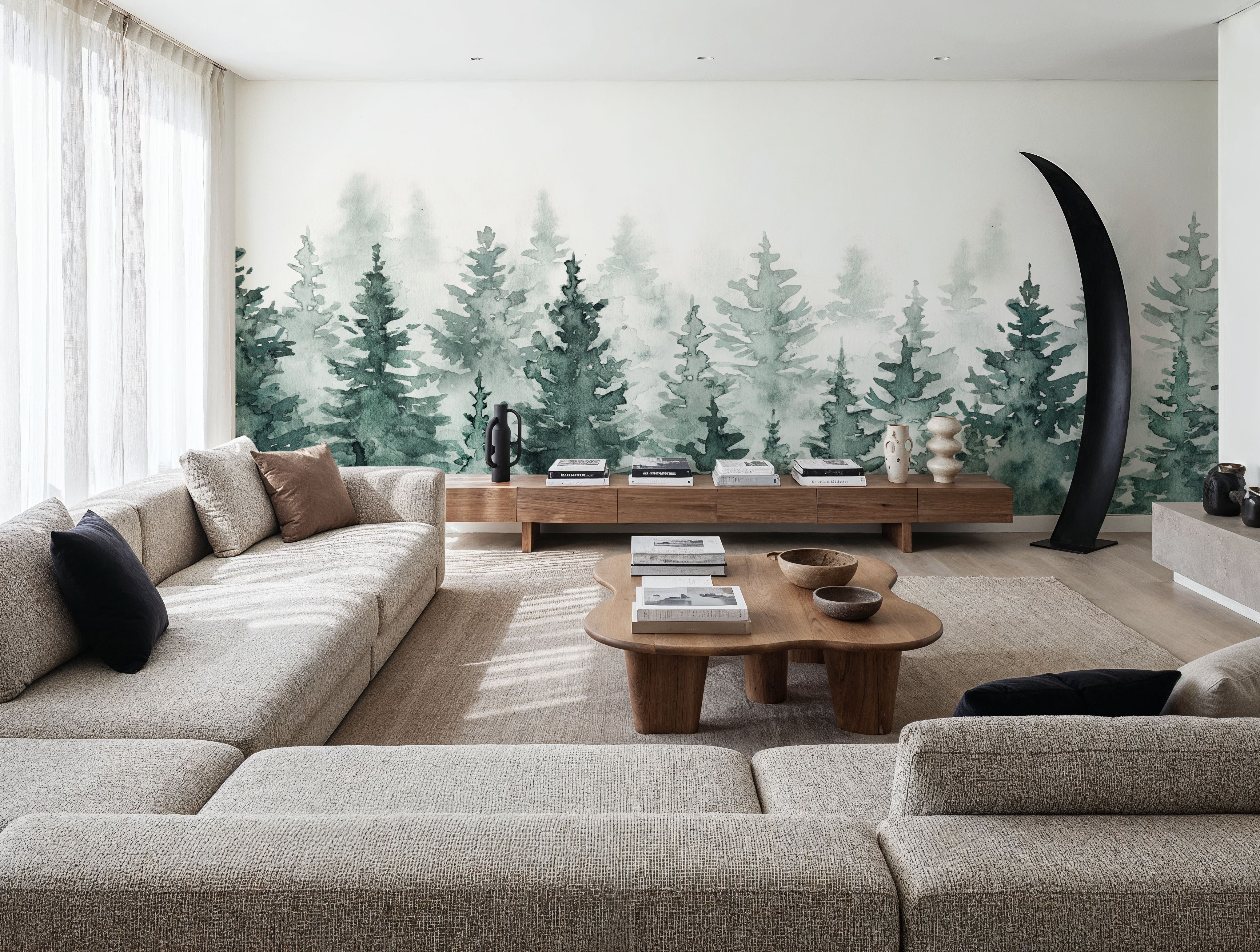 Juniper Treetops, Watercolor