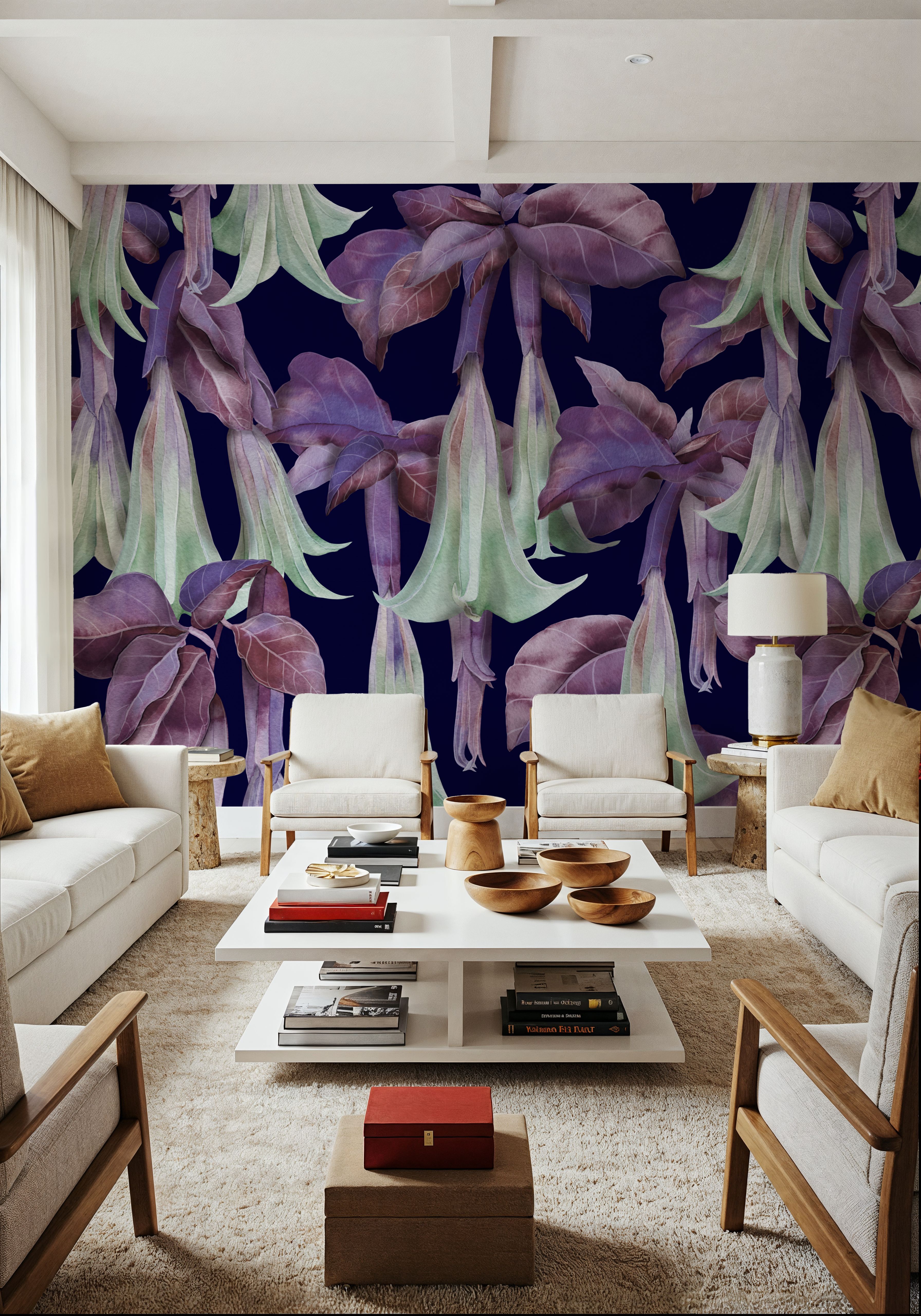 Purple Trumpet Bloom