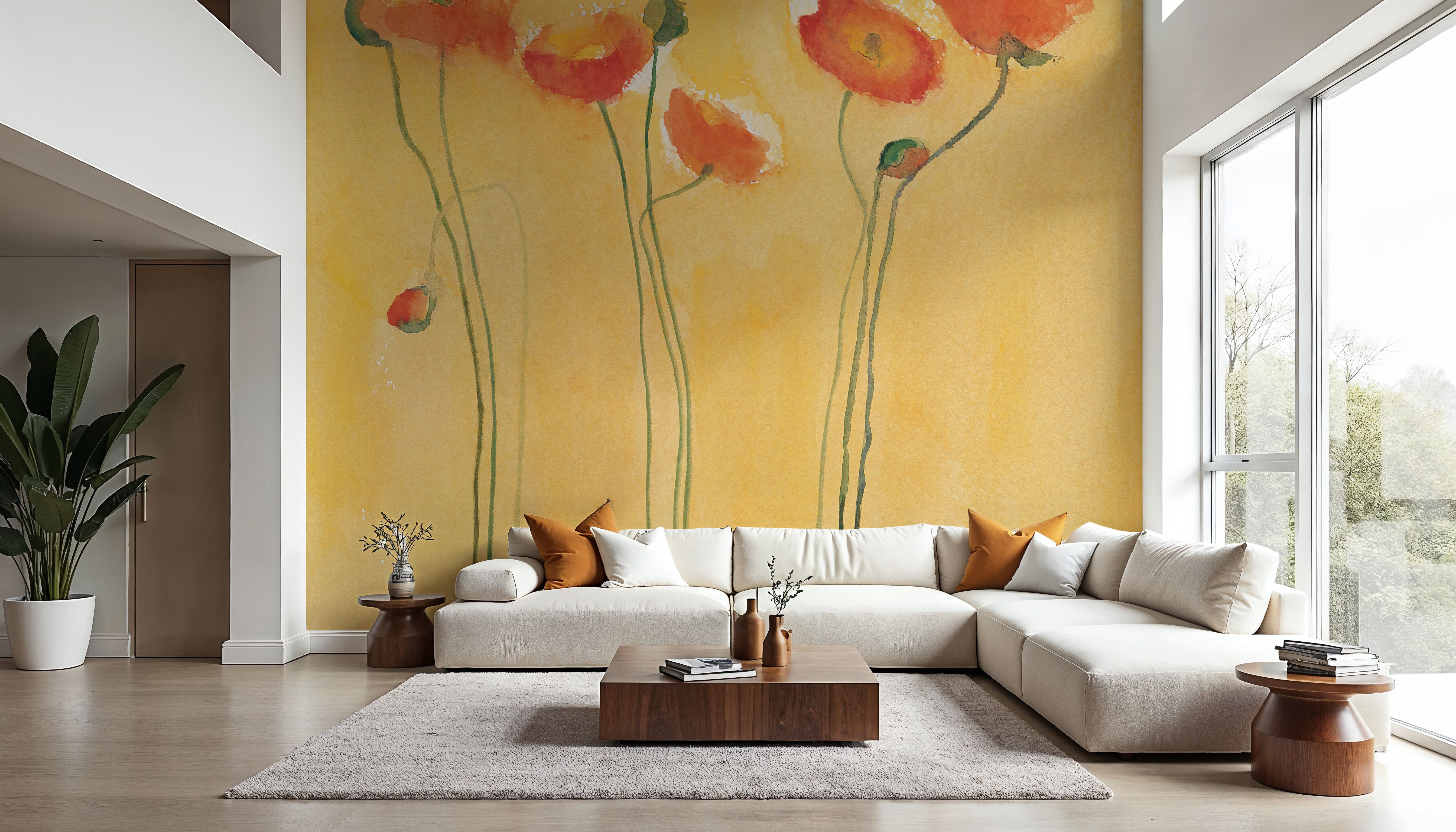 Cadmium Orange Poppies