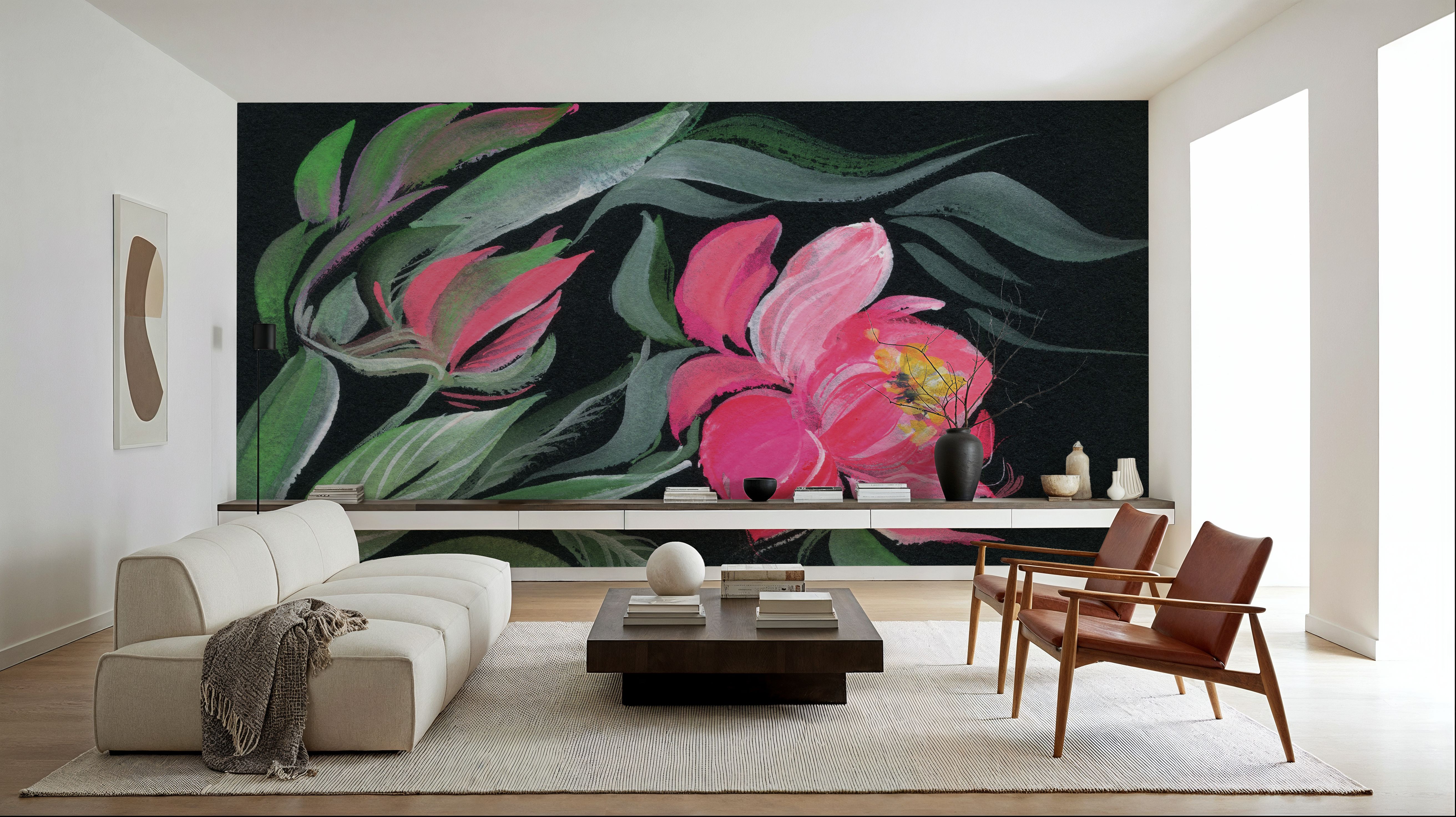 Peony on Black