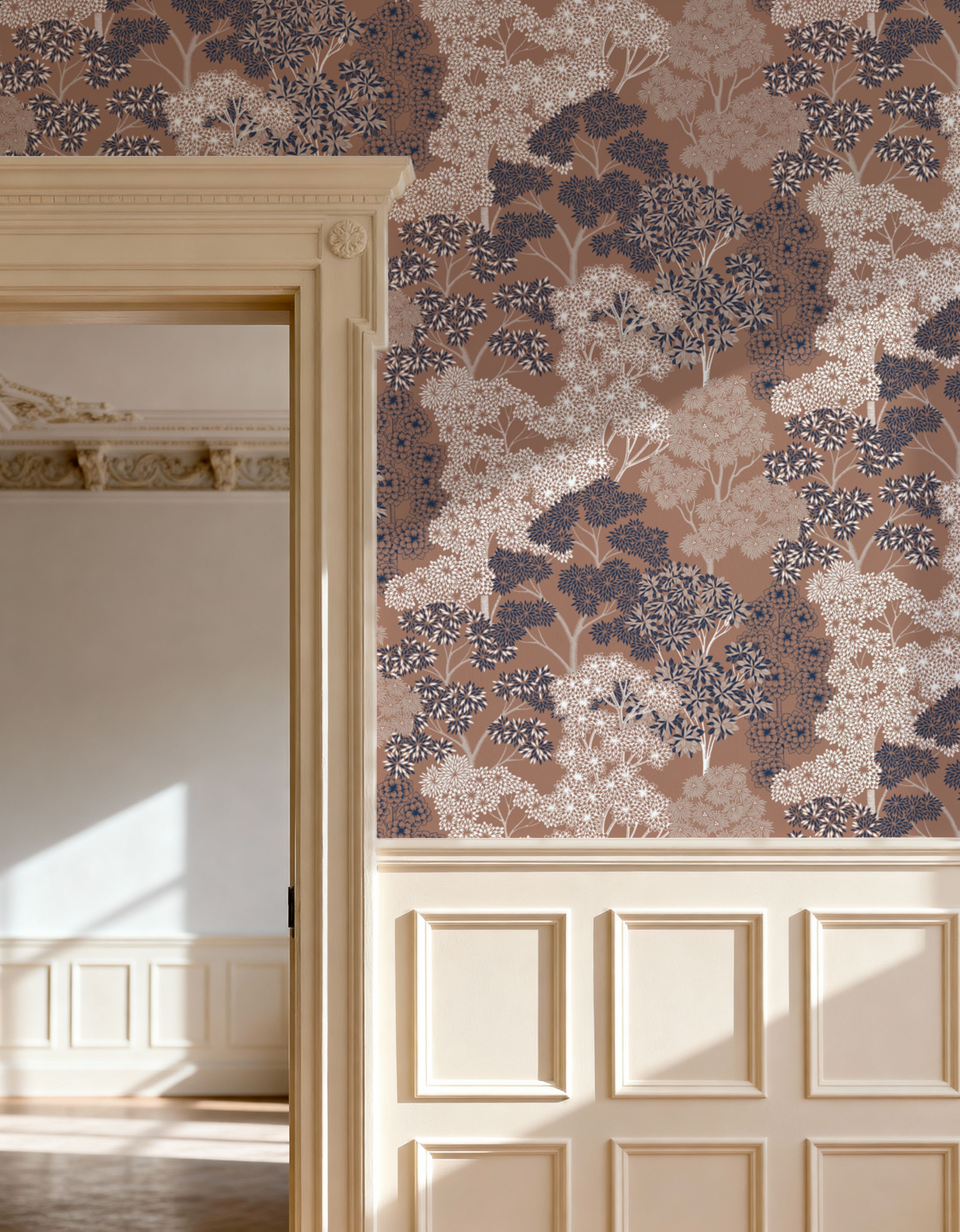 Overleaf Woodland Pattern, Fudge