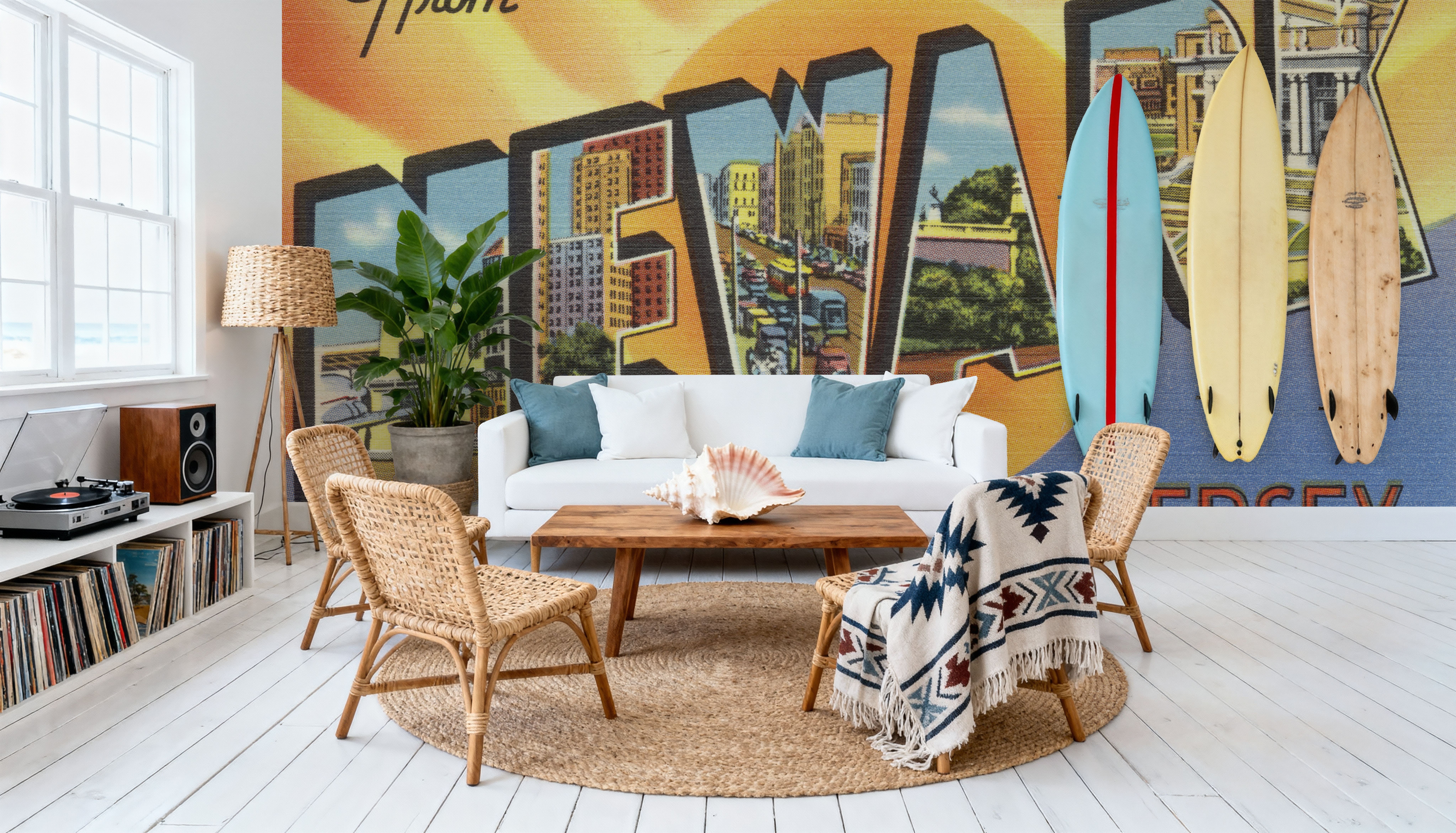 Greetings from Newark - Screenprint Postcard