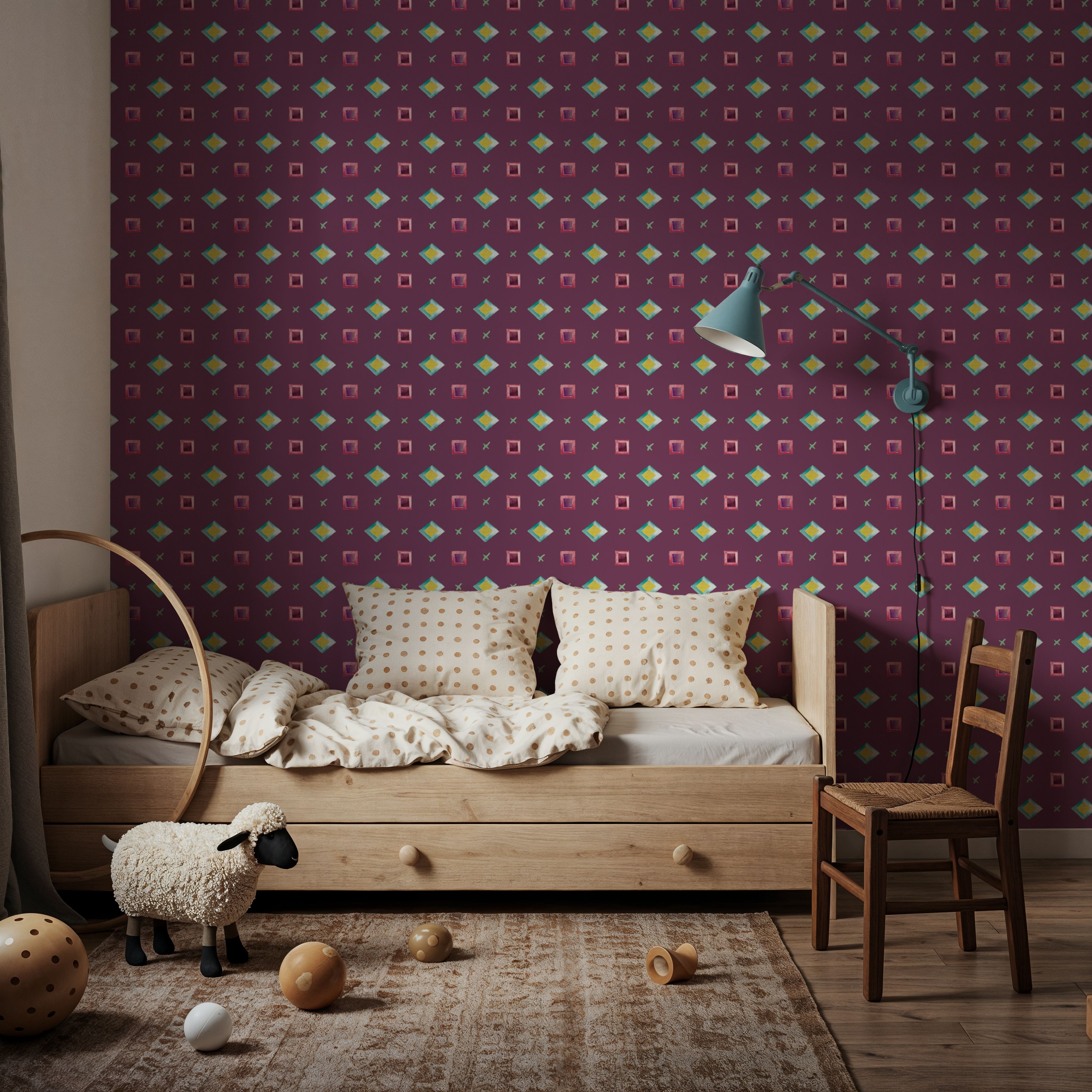 Boho Symbols Purple