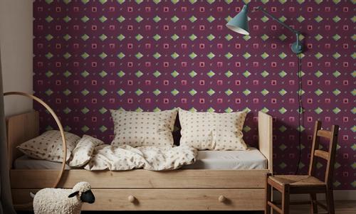 Boho Symbols Purple