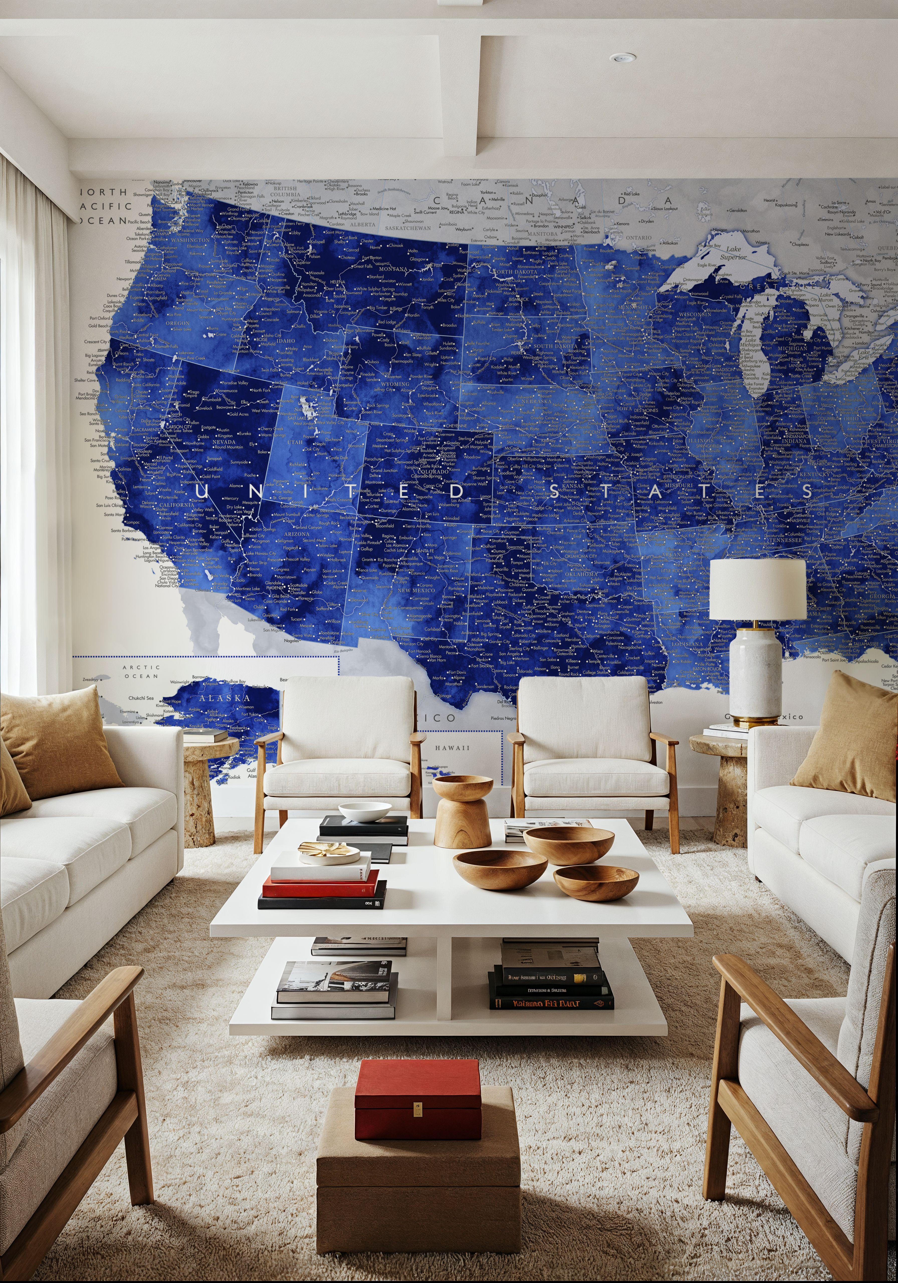 US Map Detailed - Gulzar