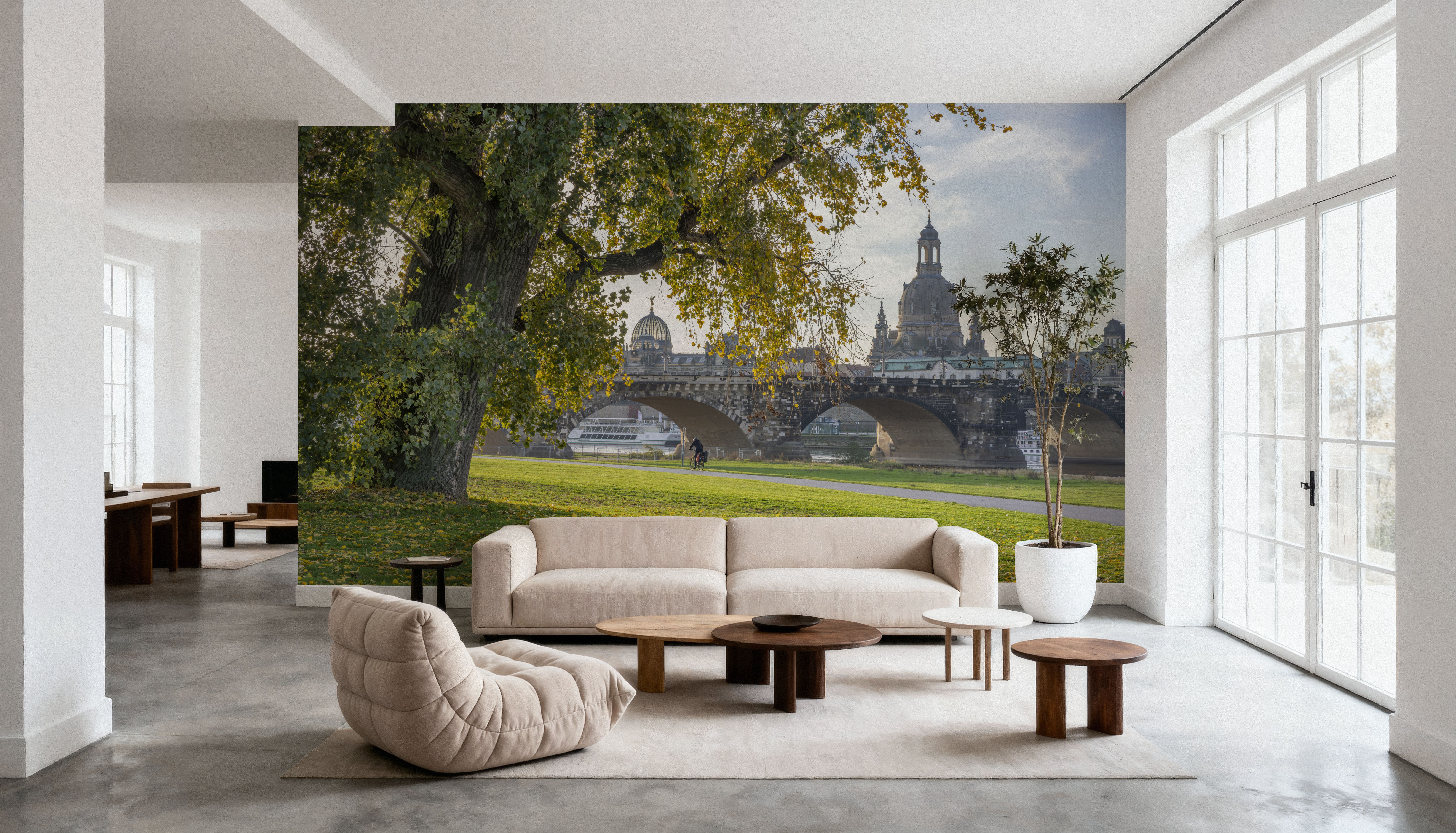 Golden Tree Bridge, Wallpaper