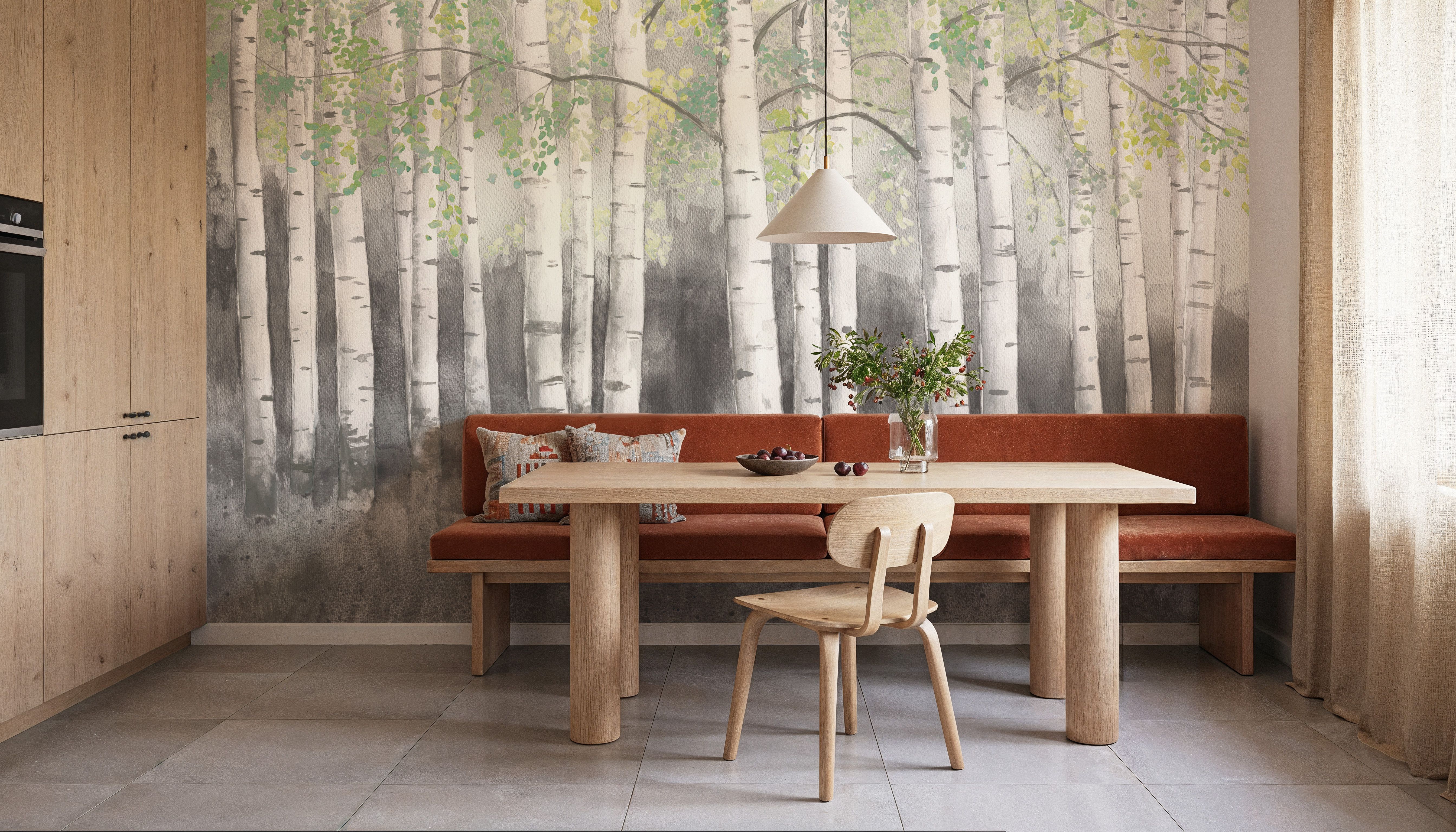 Soft Birches Charcoal