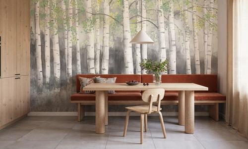 Soft Birches Charcoal