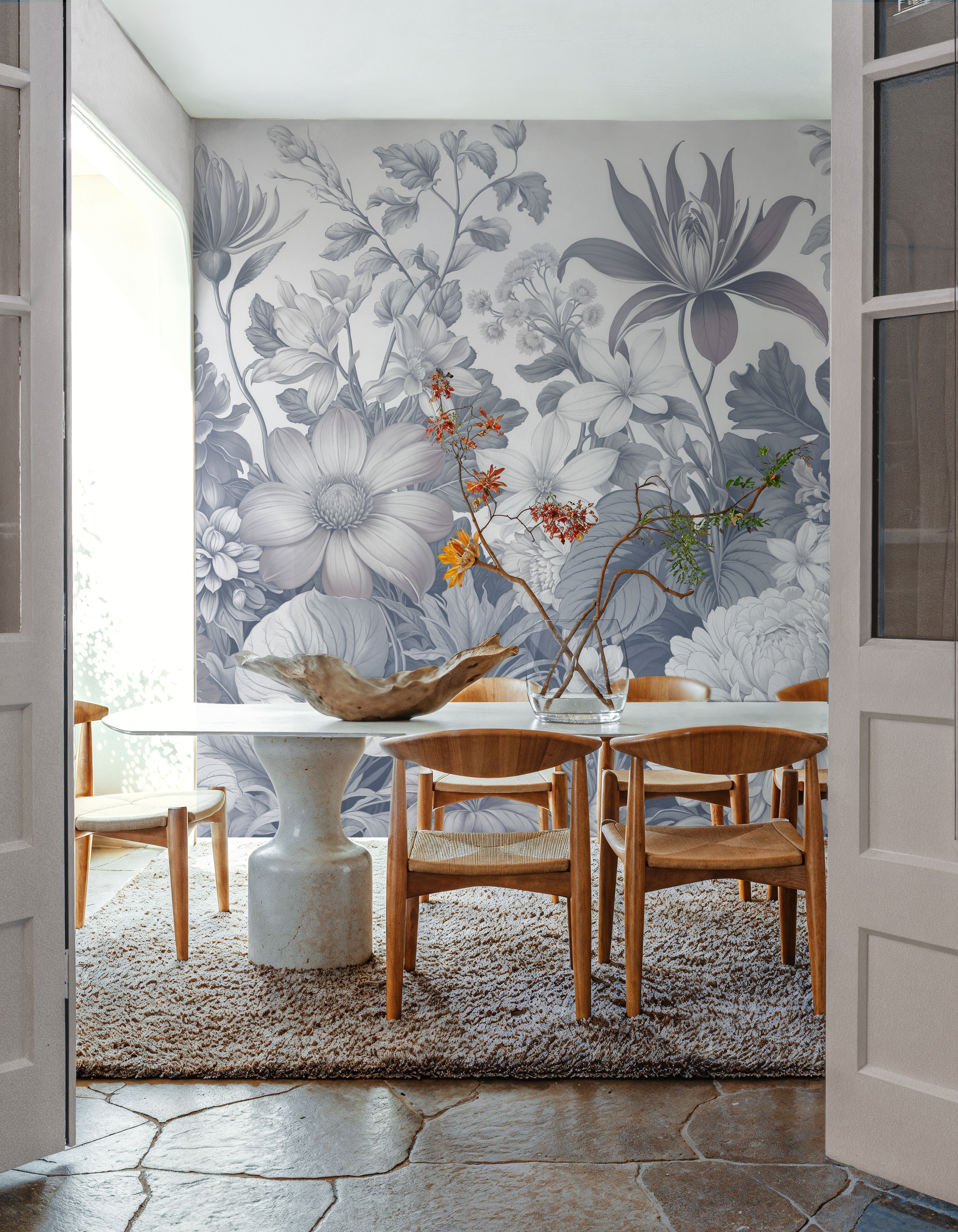 Dahlia Days, Ice Blue