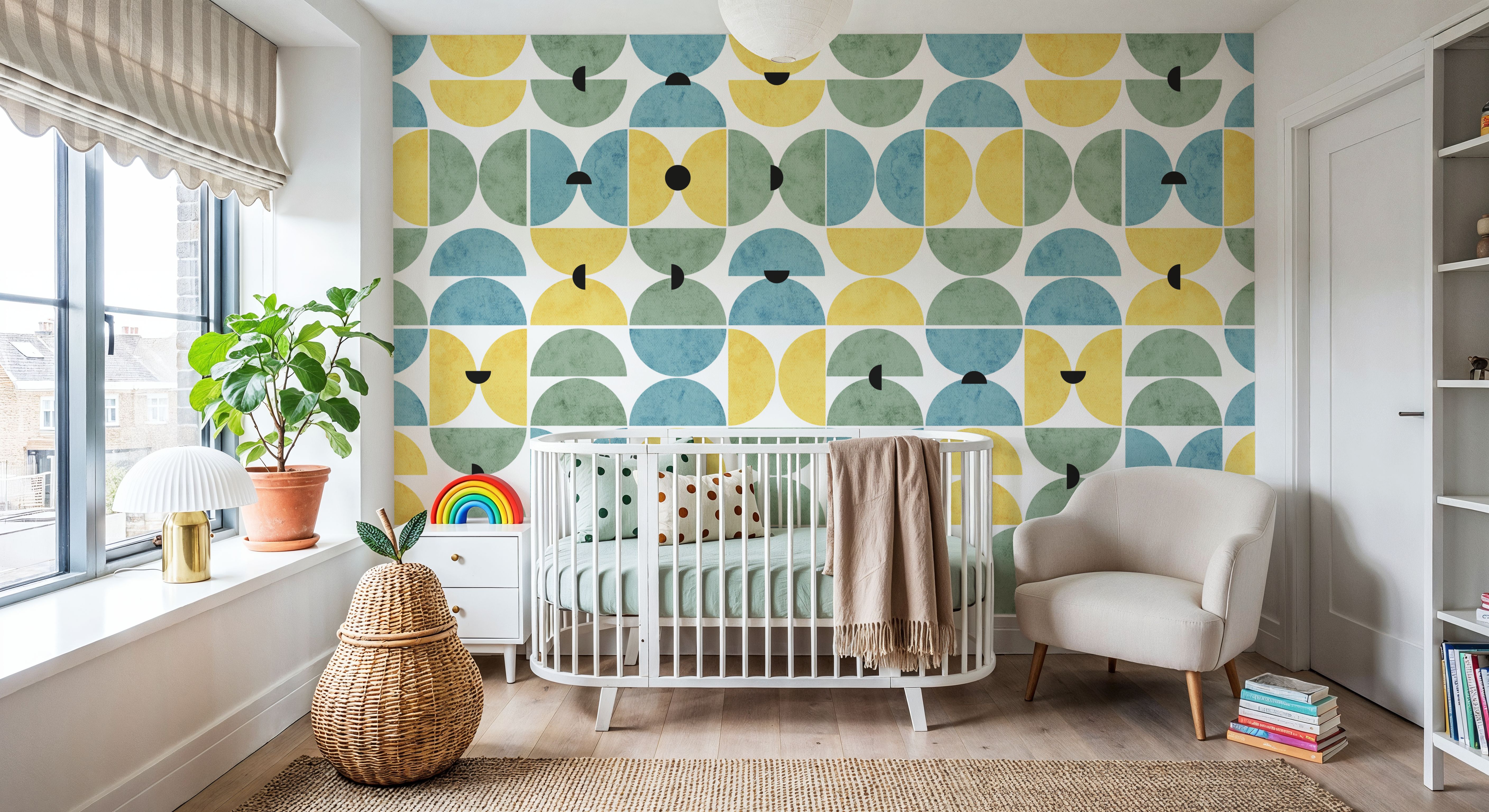 Homley Retro Shapes, Green