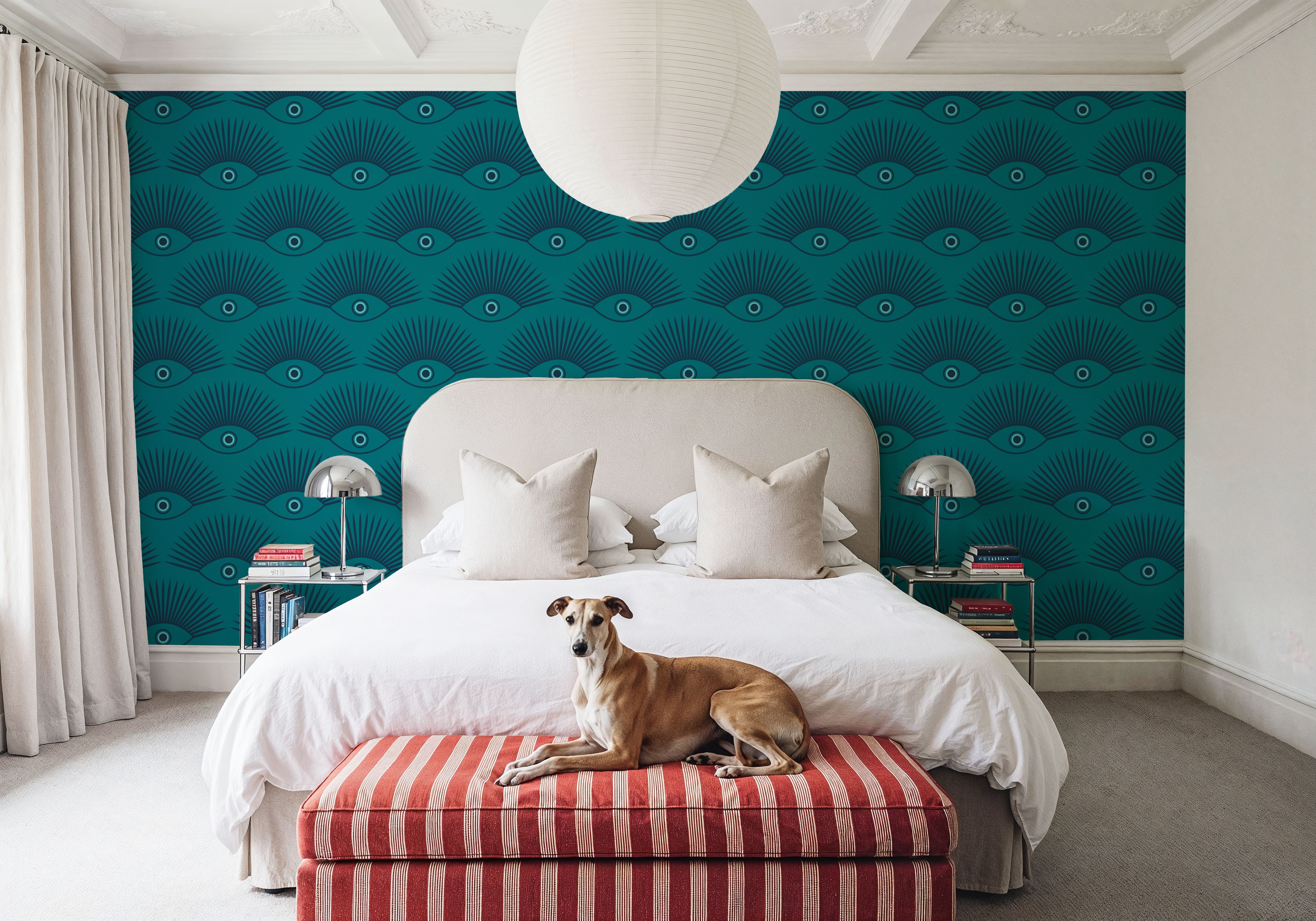 Art Deco Eye, Turquoise