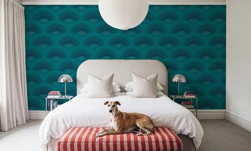 Art Deco Eye, Turquoise