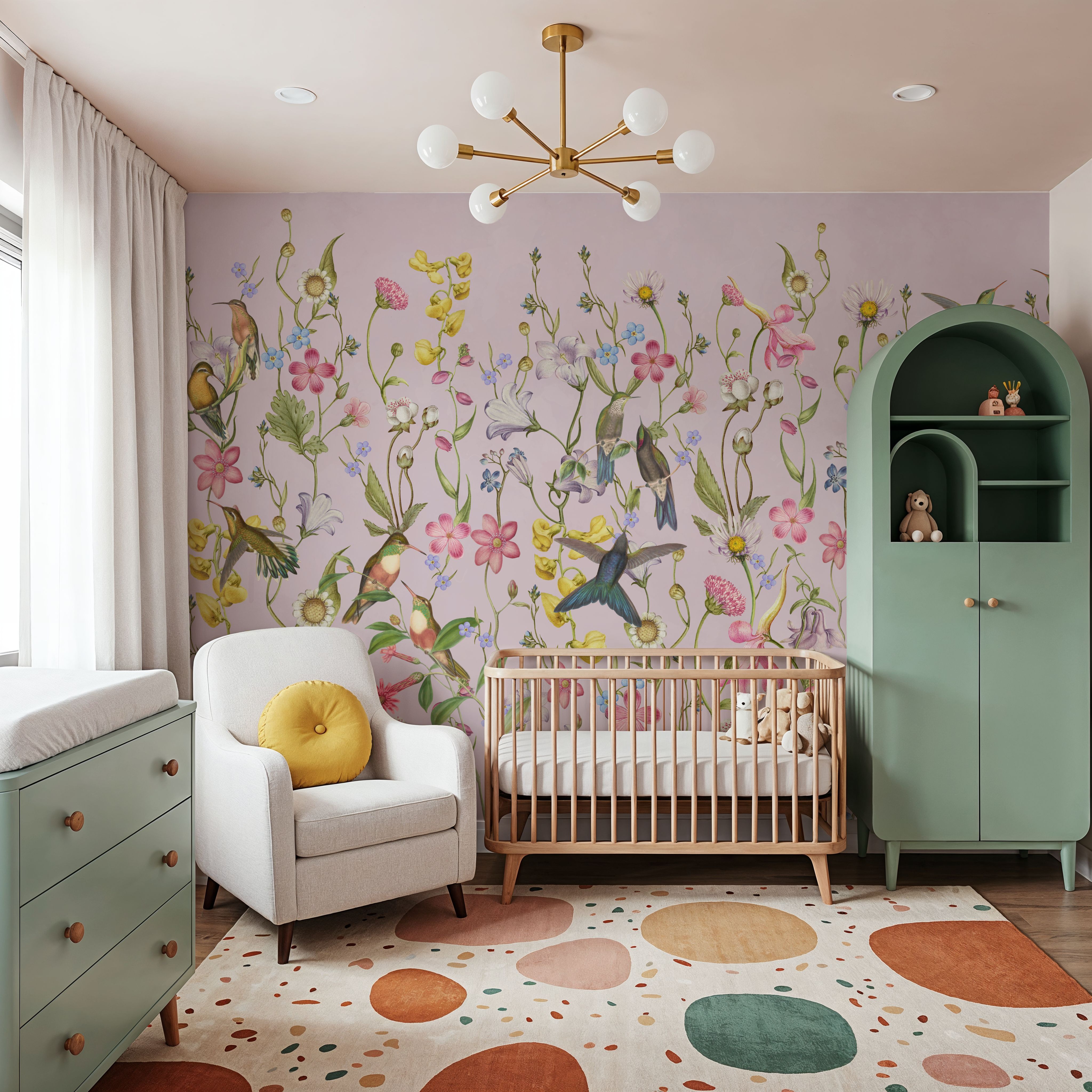 Bird Garden Dark Purple