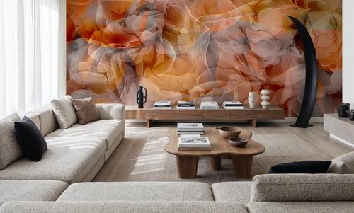 Sunset Floral Waves