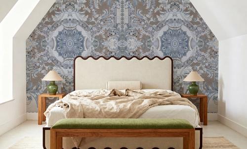 Gentle Branches, Beige & Lavender