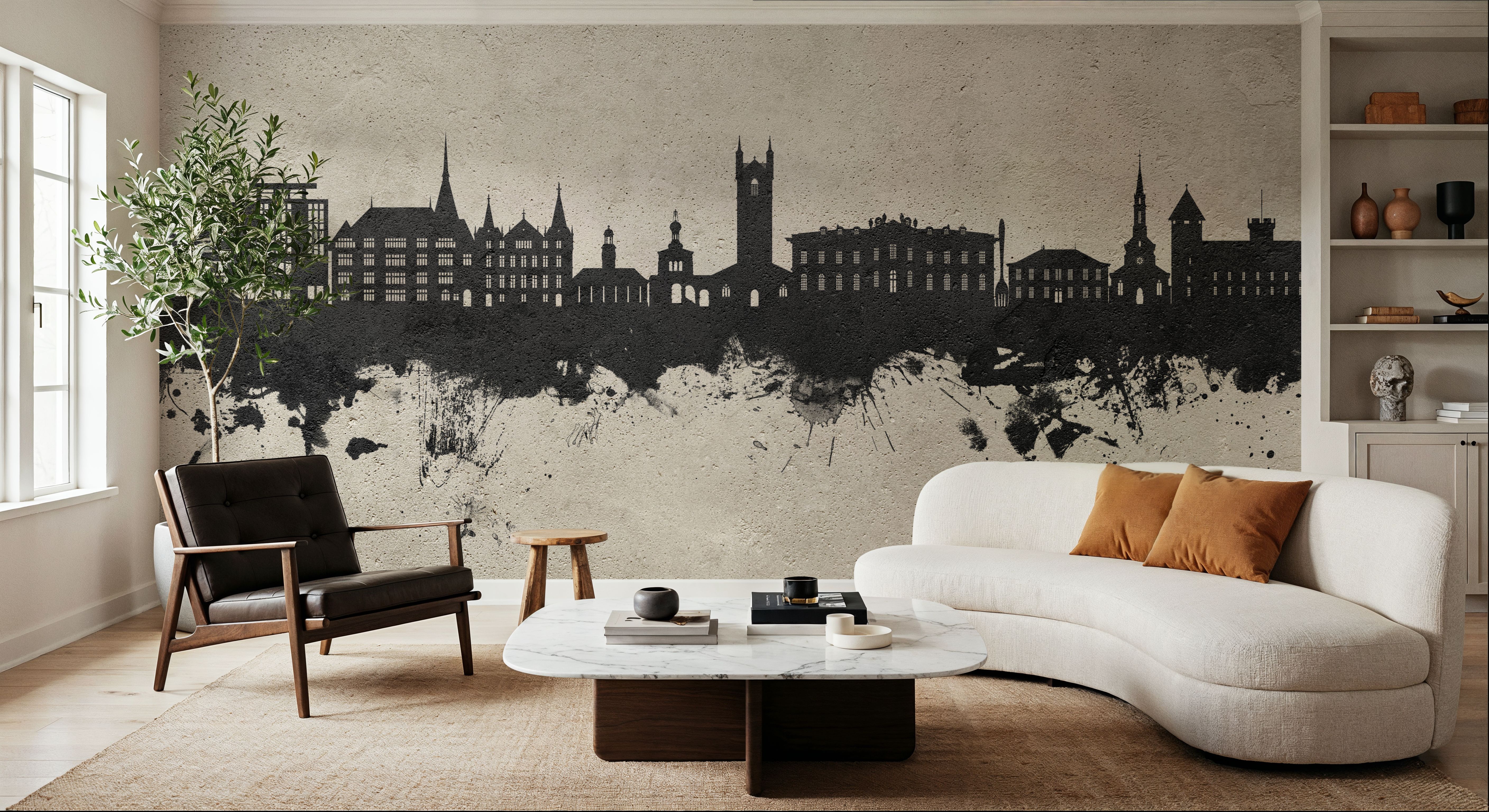 Vevey Switzerland Skyline Concrete