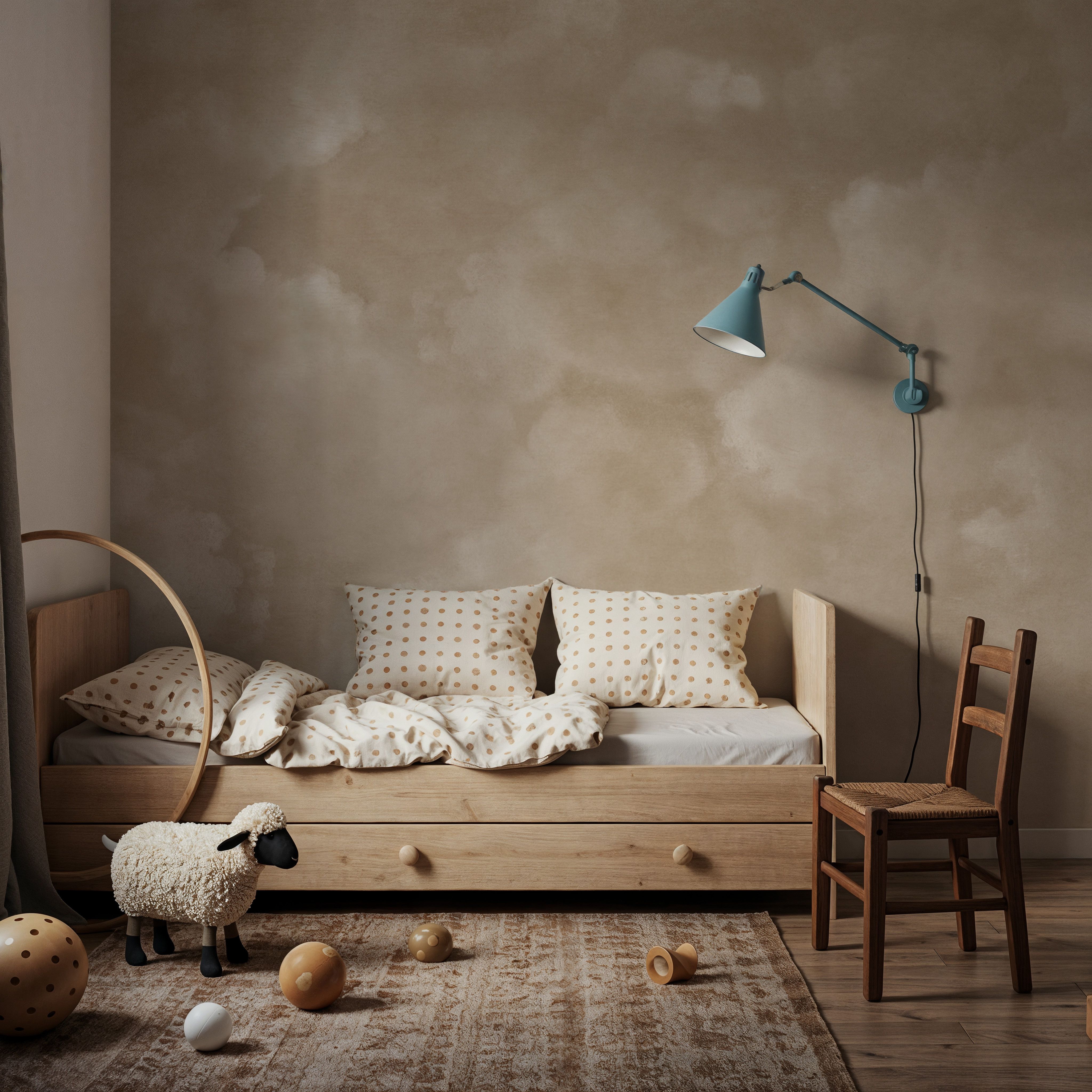 Painted Dreamy Clouds, Sepia