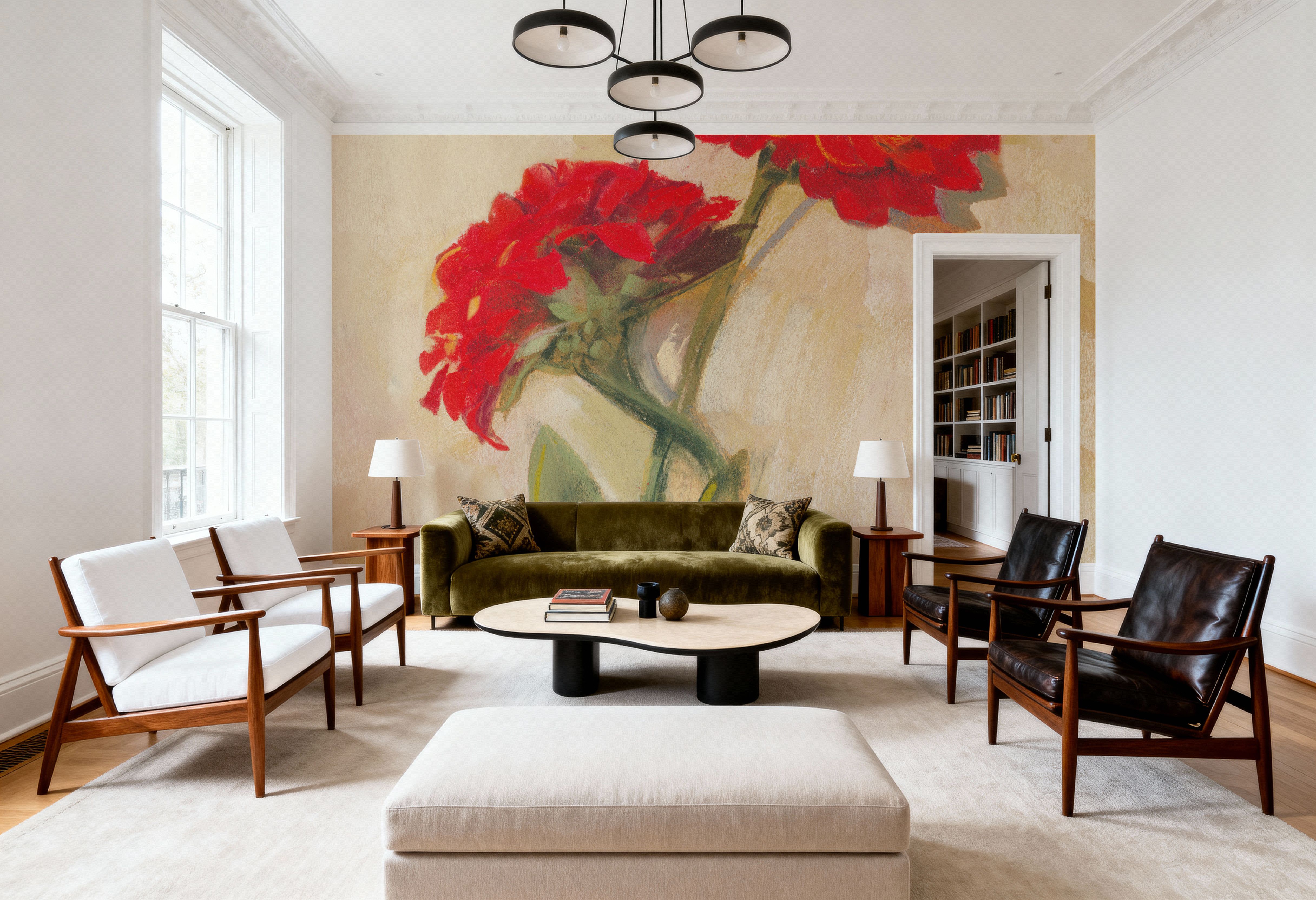 Spicy Zinnias, Tapeten