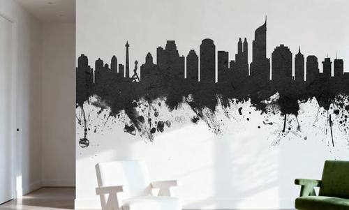 Jakarta Skyline Indonesia Black & White