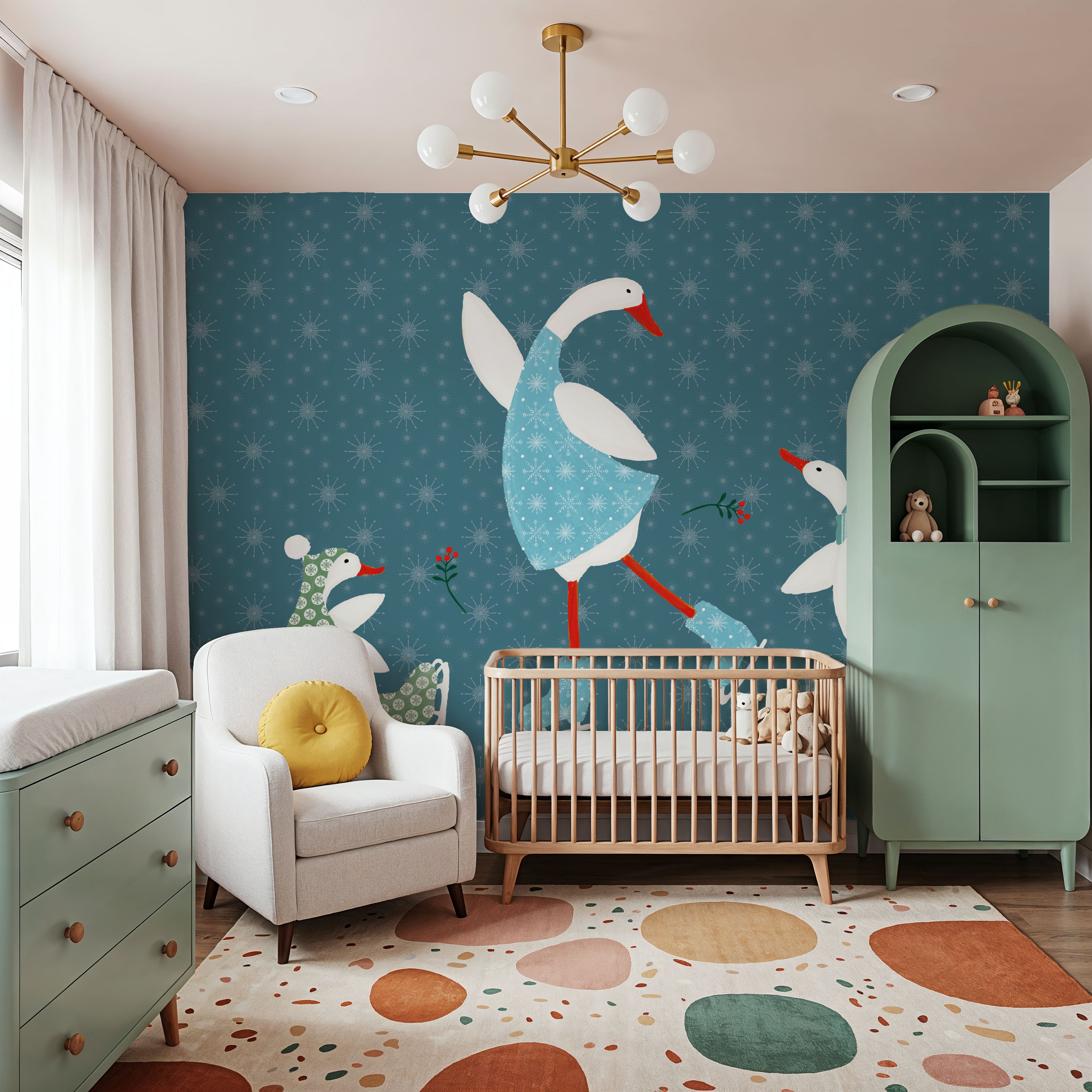 Ducks in the Snow VI