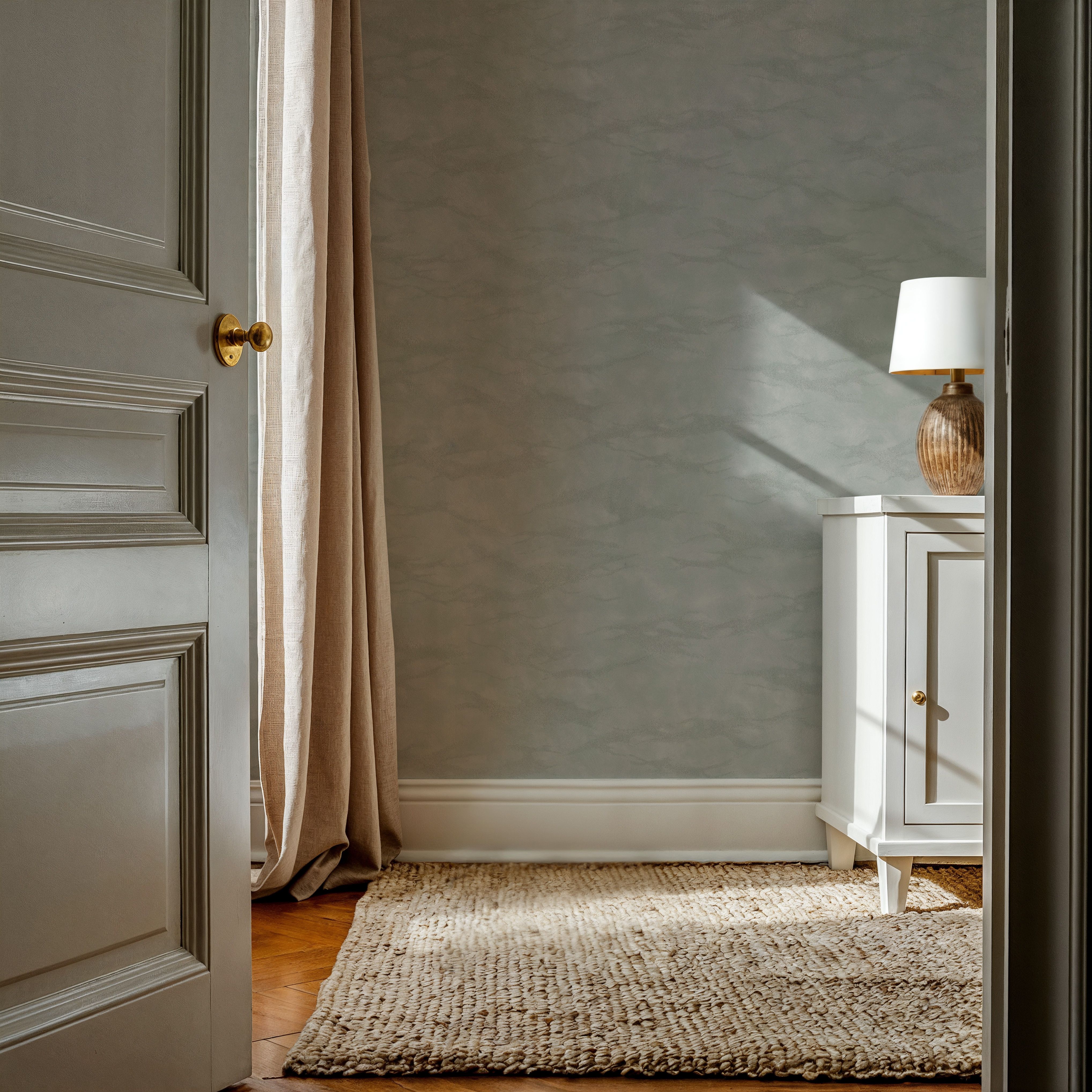 Scintilla, Sea Glass, Wallpaper