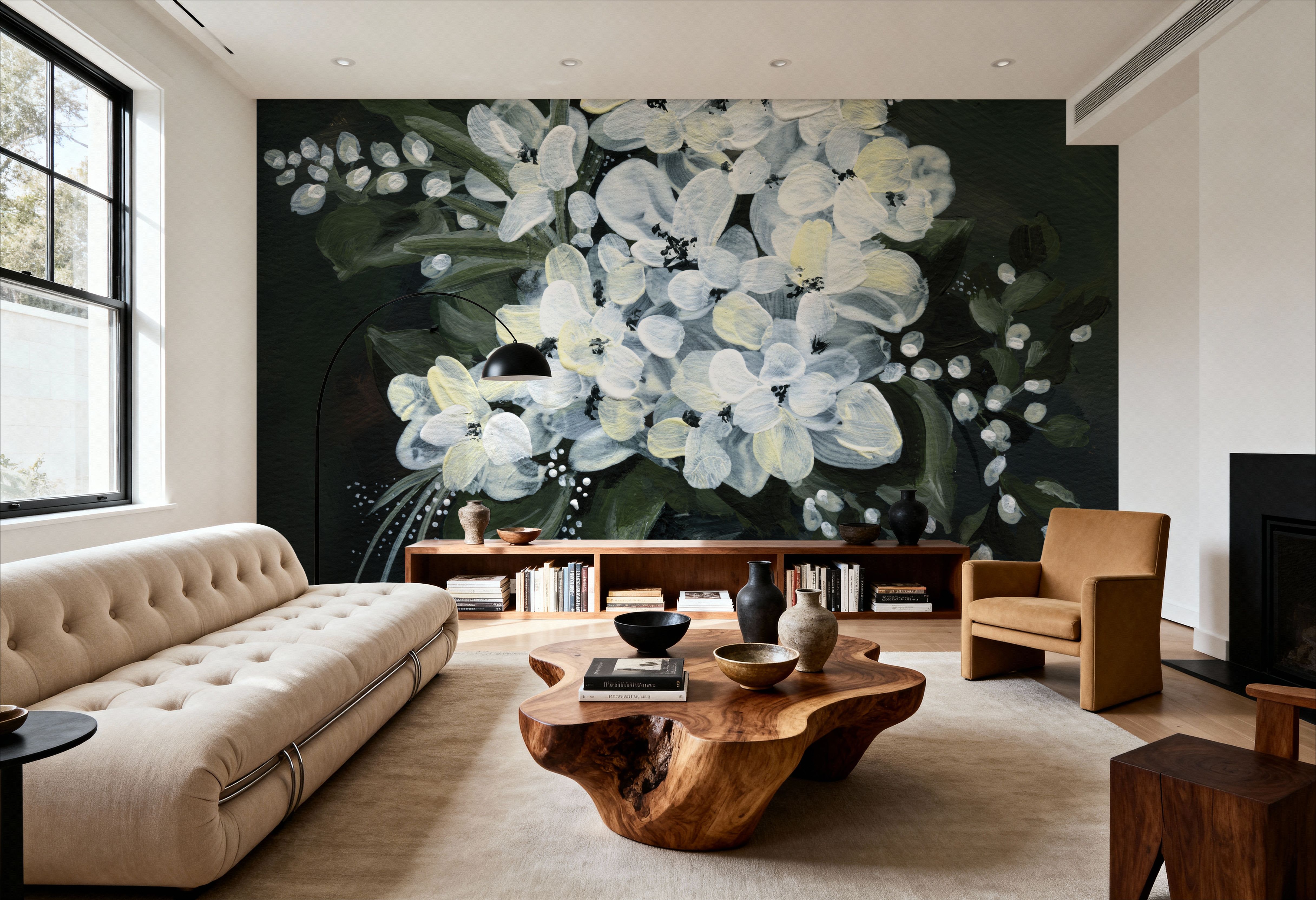 White Flowers in Vase