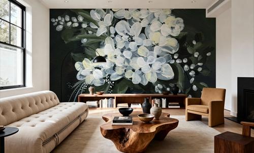 White Flowers in Vase