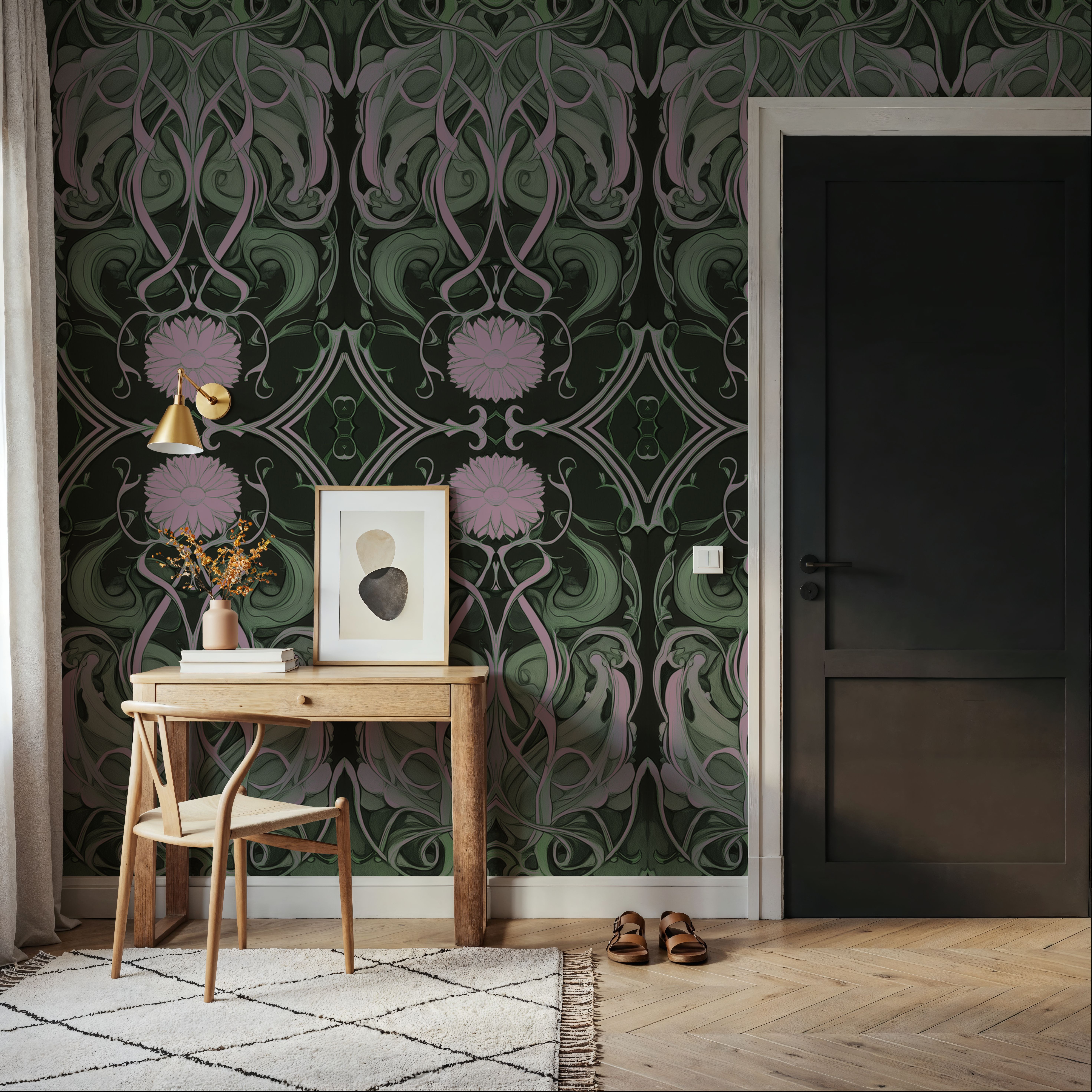 Art Noveau III Green