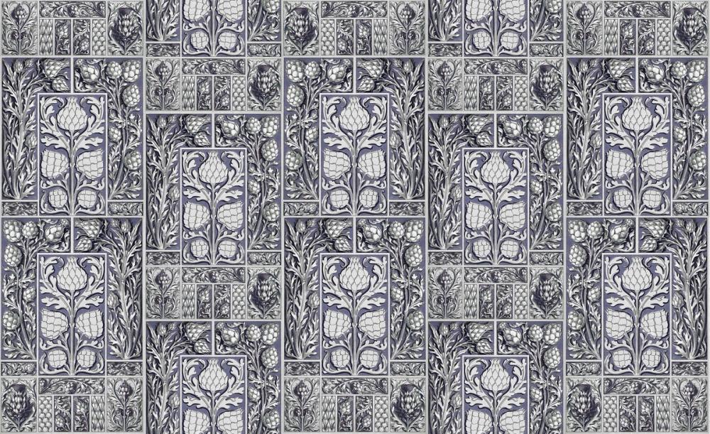 Small Thistle Walls Blue