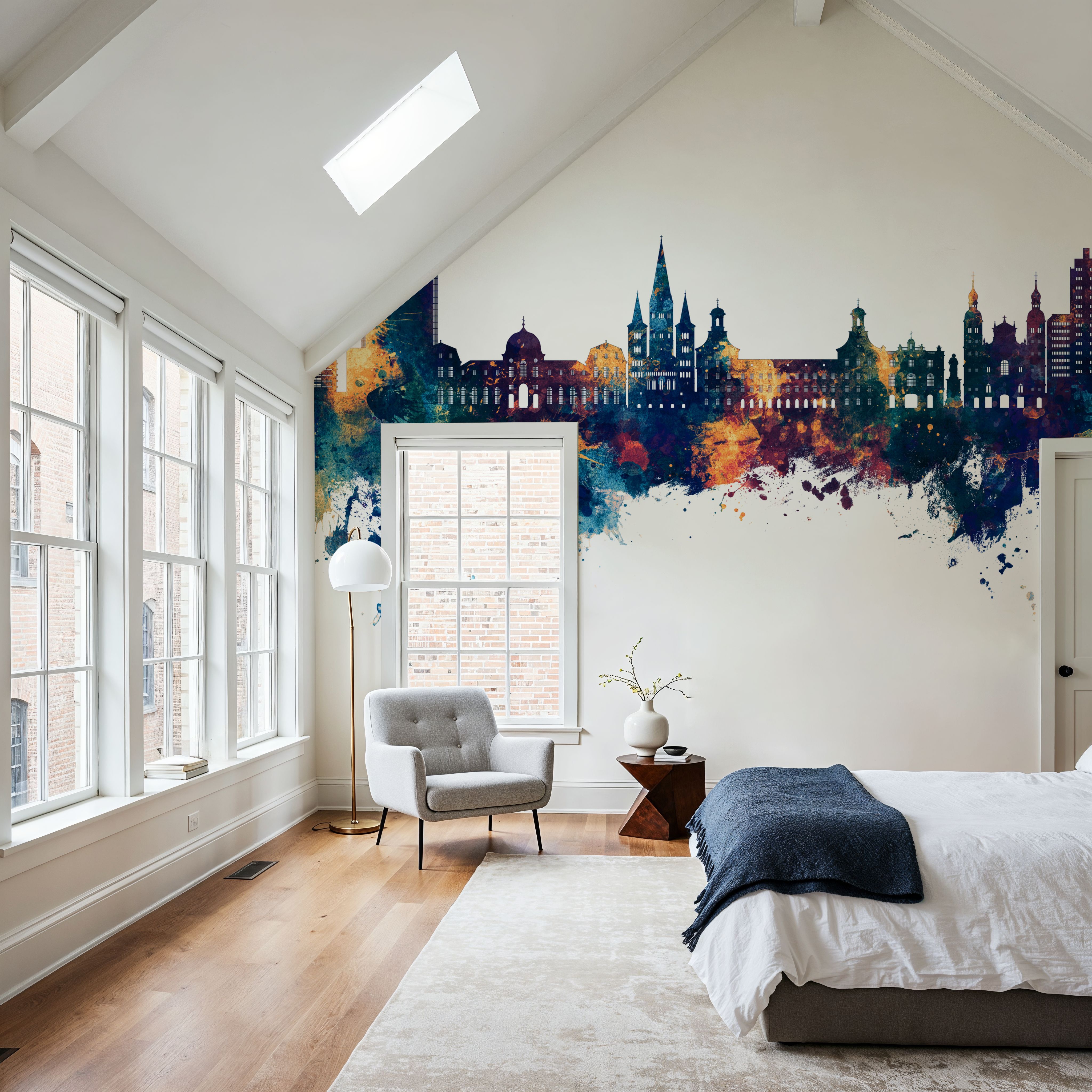 Bonn Skyline Blue & Bronze