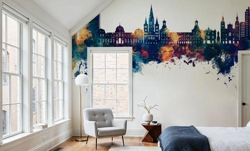 Bonn Skyline Blue & Bronze