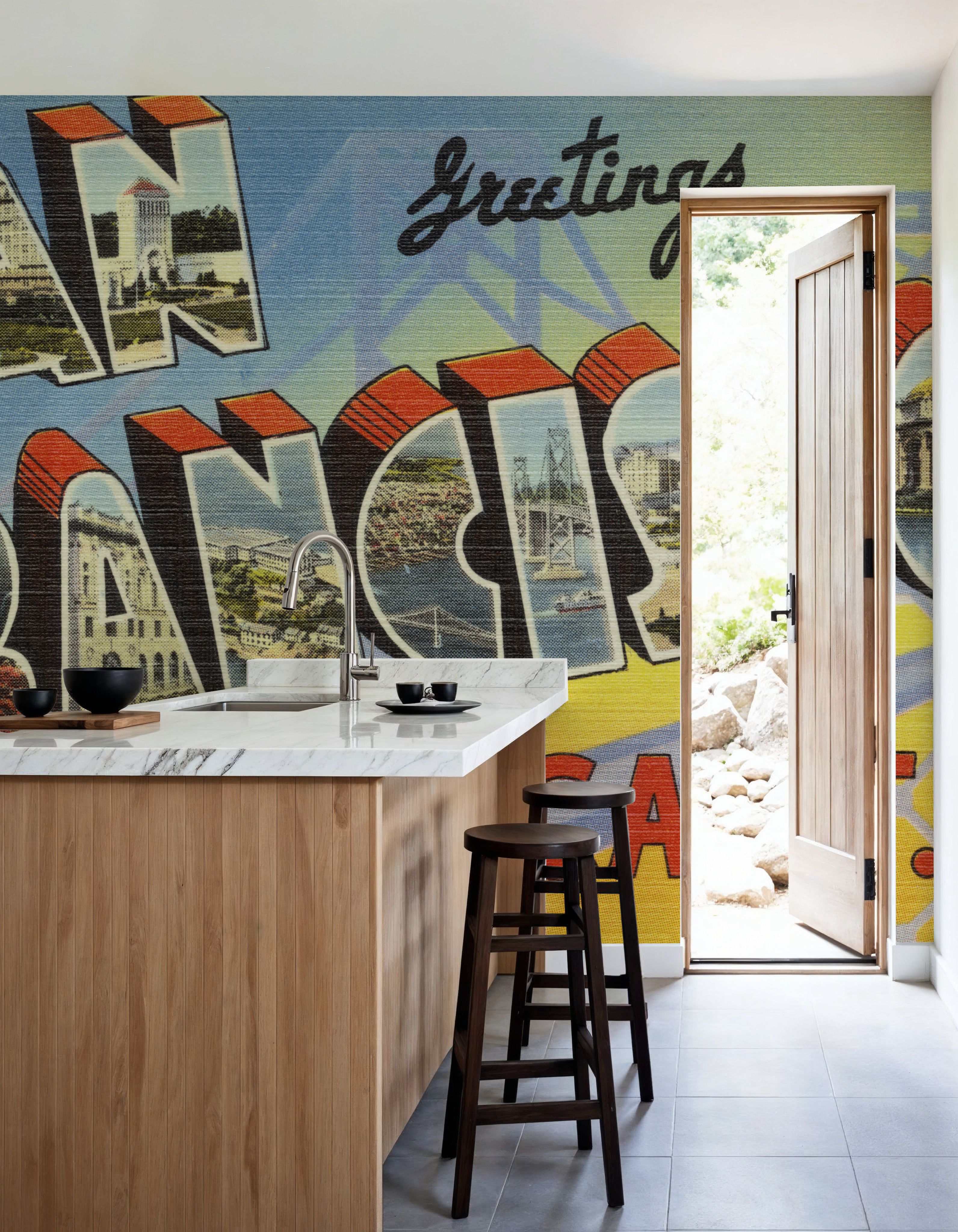 Greetings from San Francisco - Screenprint Postcard