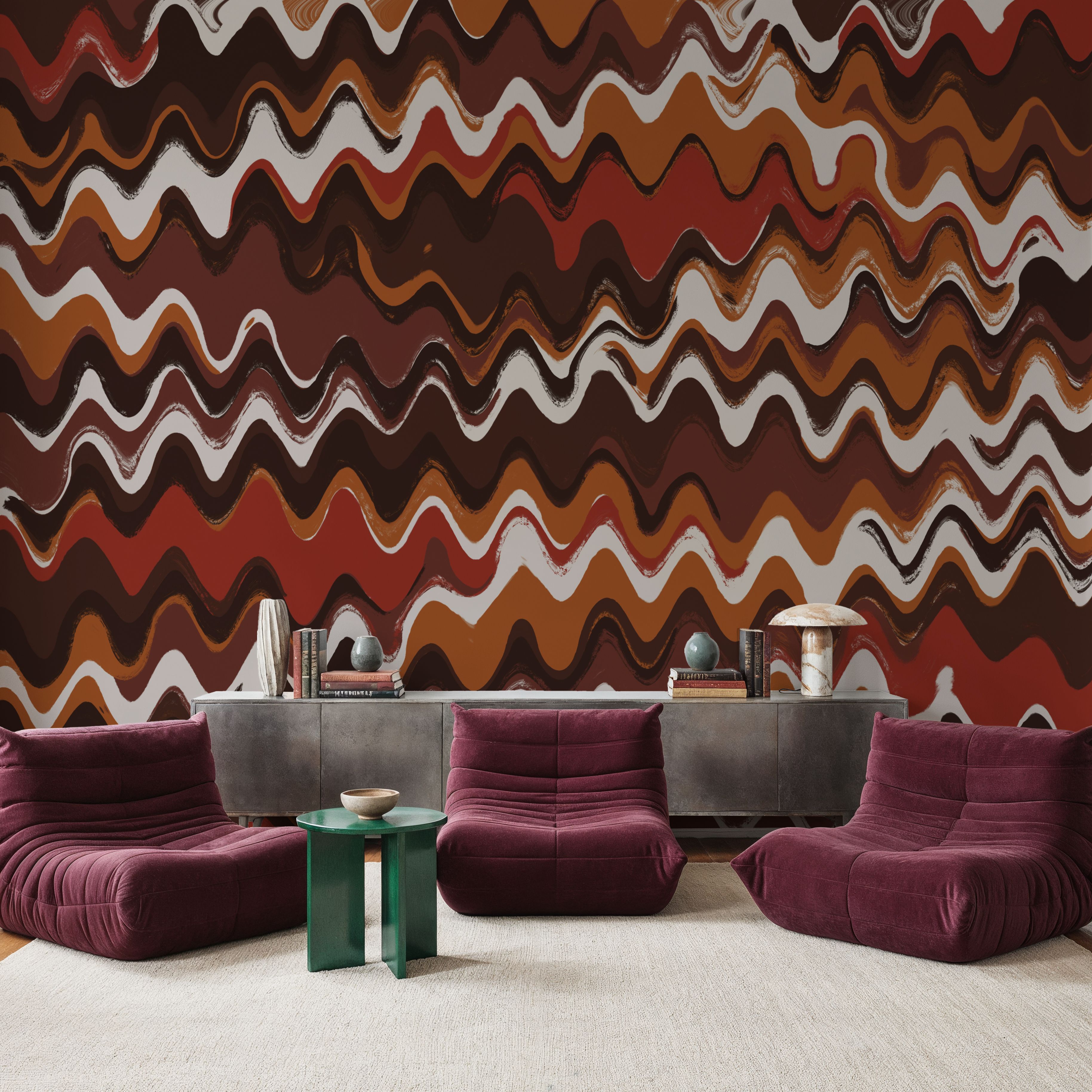 Earthy Color Zig Zag Pattern