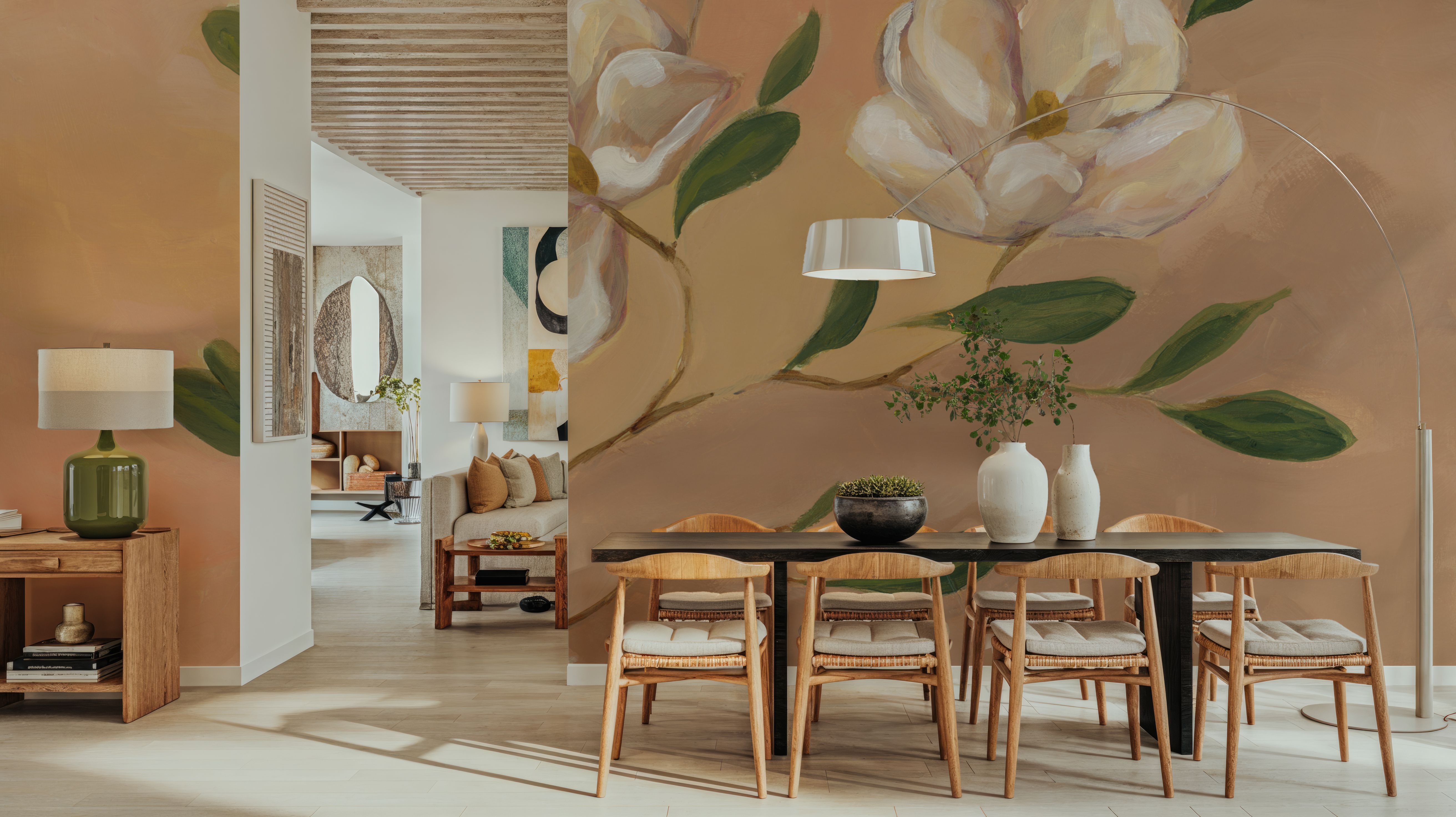 Blushing Magnolia I, Carte da parati