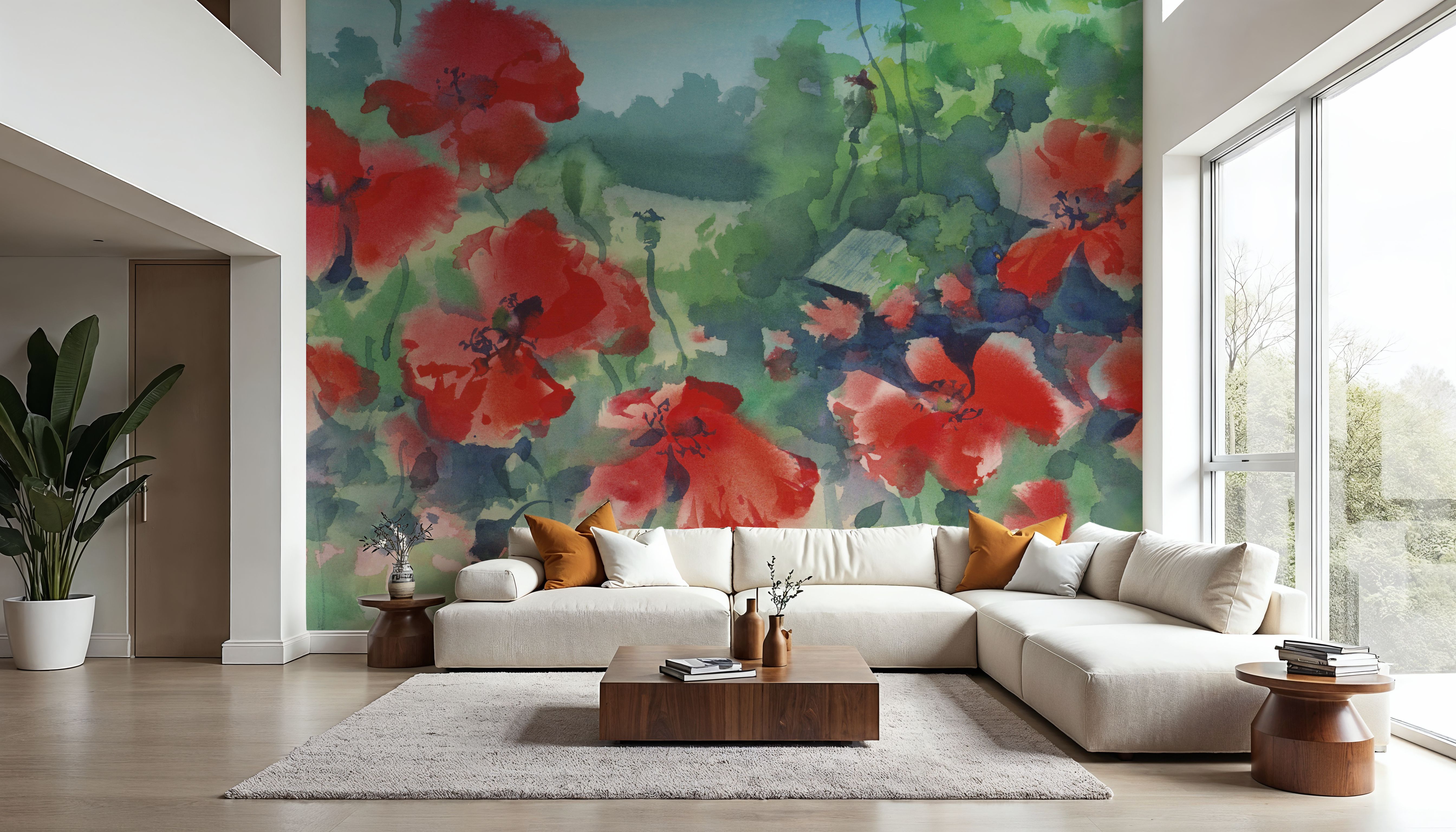 Poppy Reverie, Papier peint