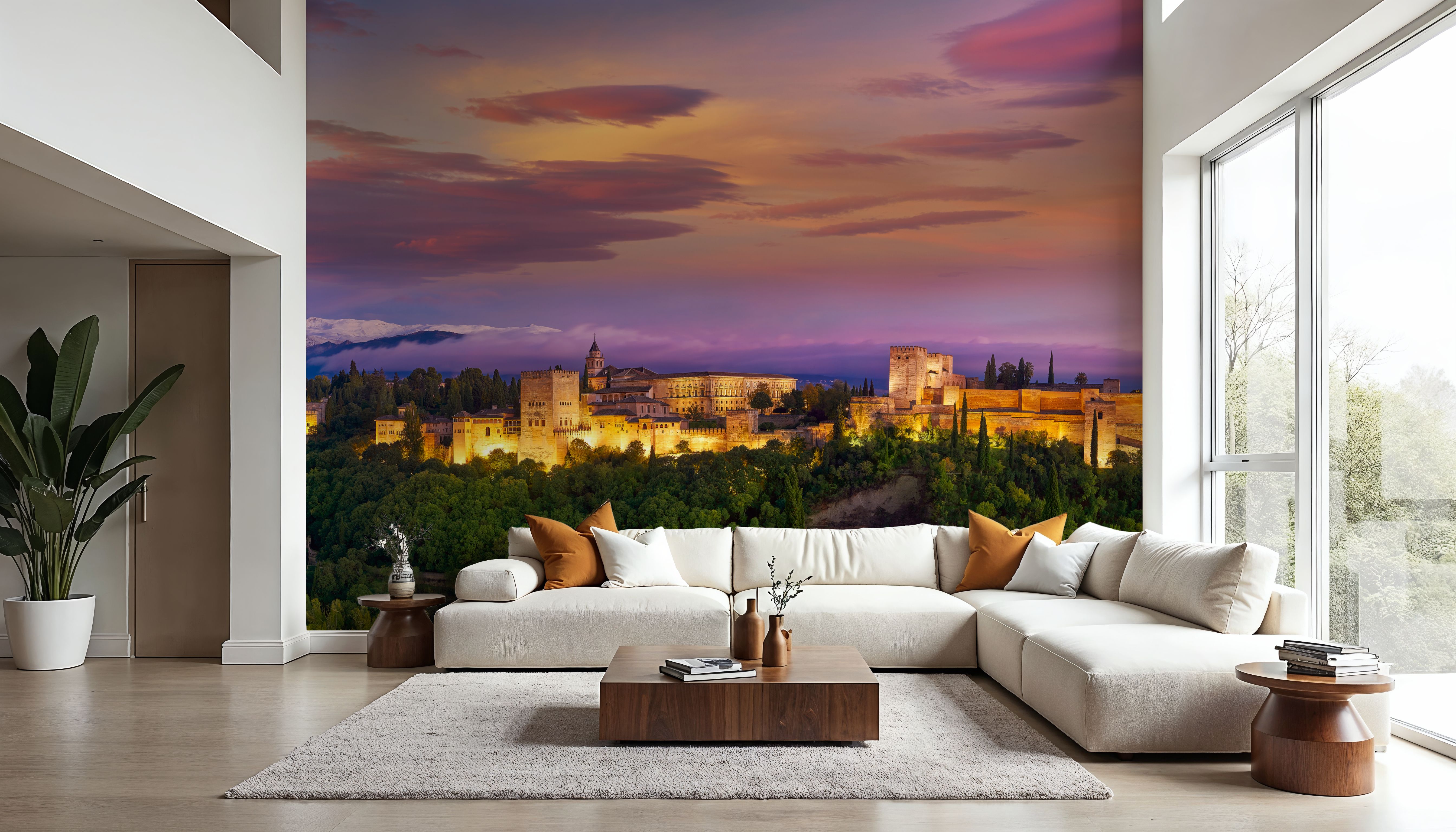 Mountain Fortress Twilight, Papier peint