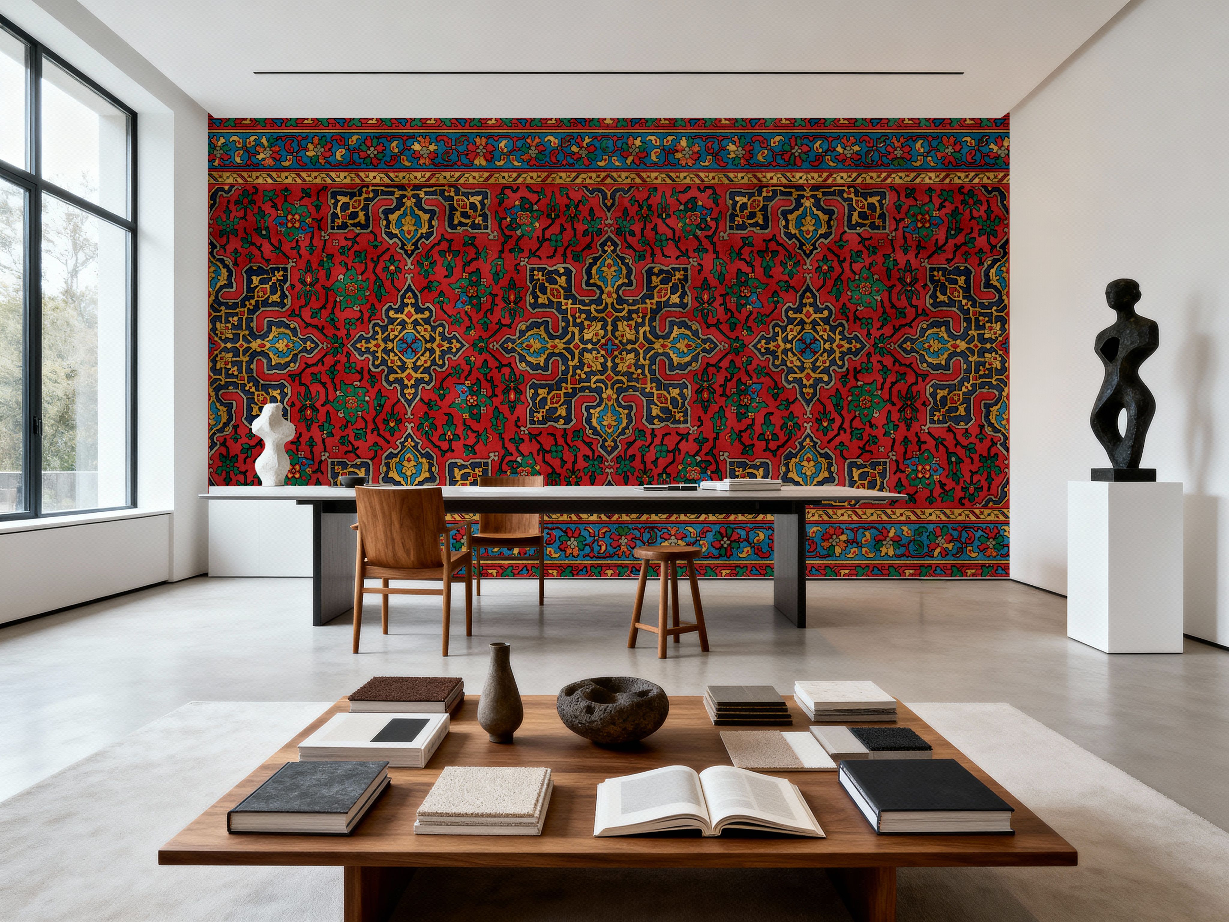 Carpet Walls & Wallpaper Ceilings