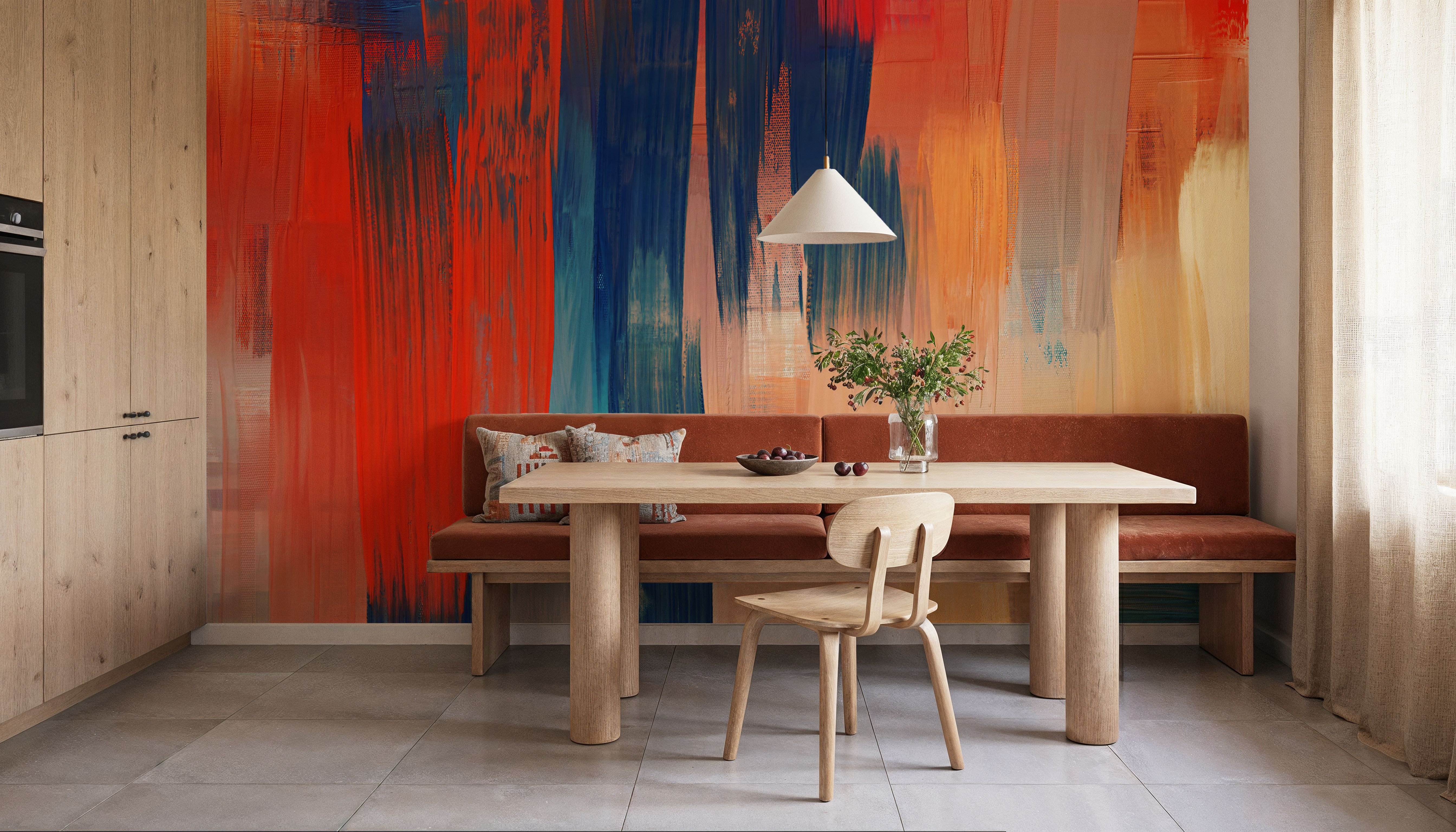 Abstract Study In Red