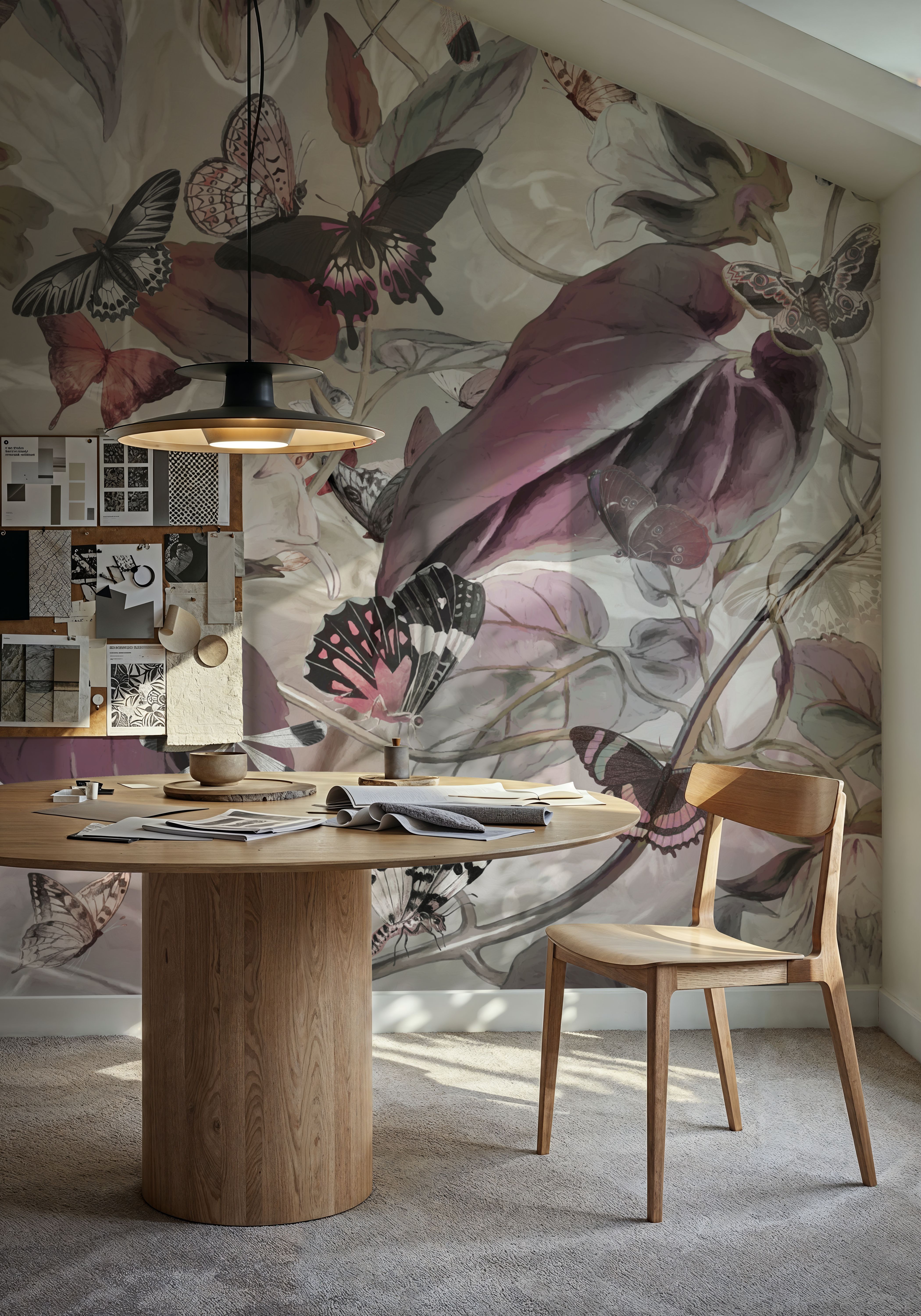 Butterfly Paradise Gray