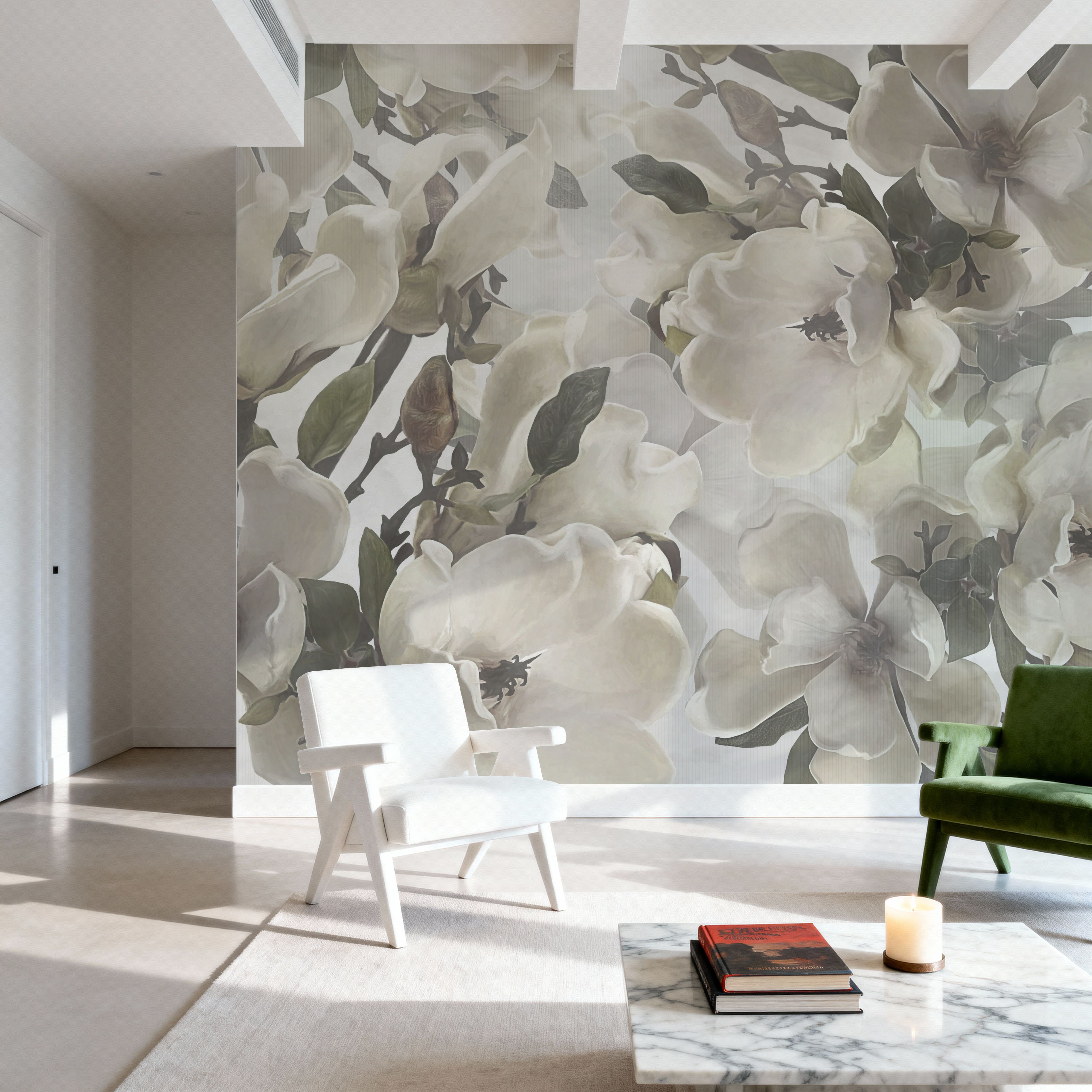 Dreaming of Magnolias Light Green