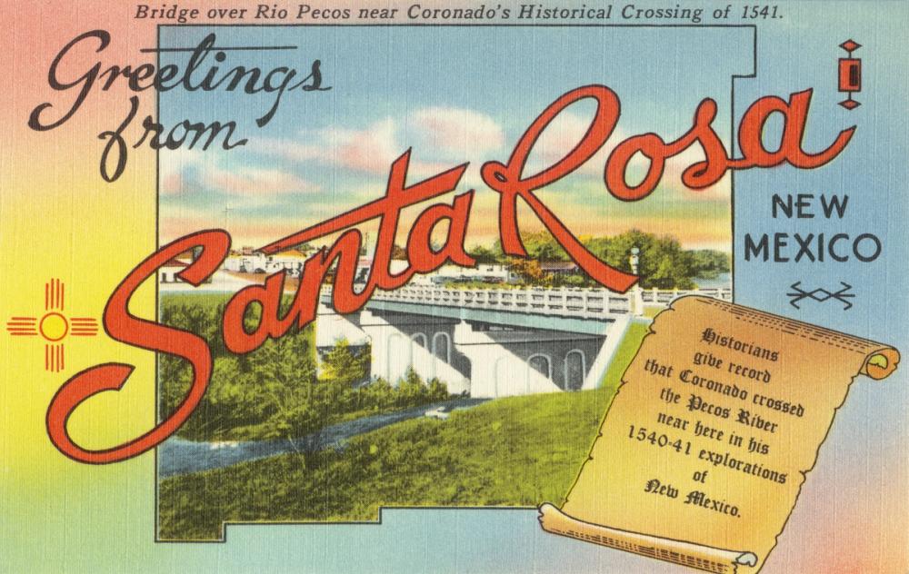 Greetings from Santa Rosa - Screenprint Postcard