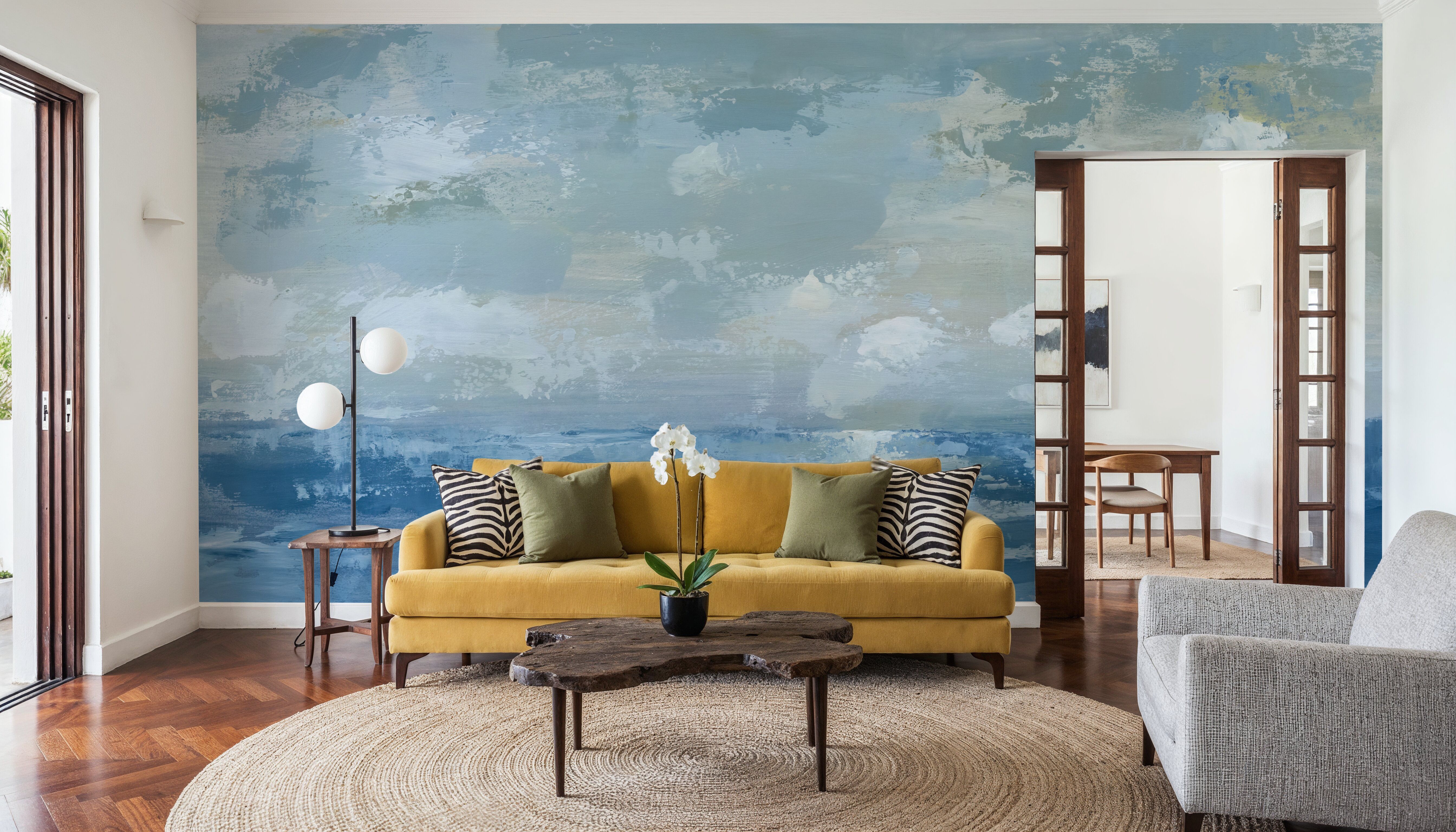 Silver Blue, Papier peint