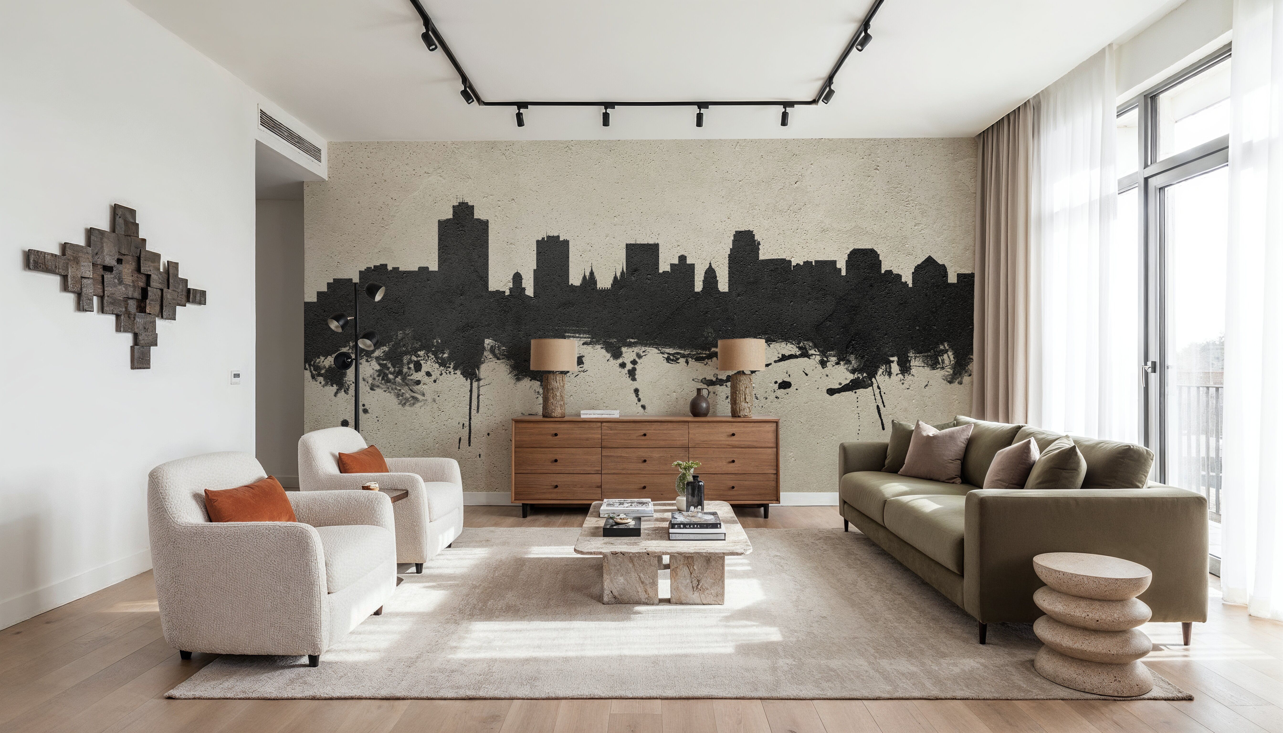 Salt Lake City Utah Skyline Concrete