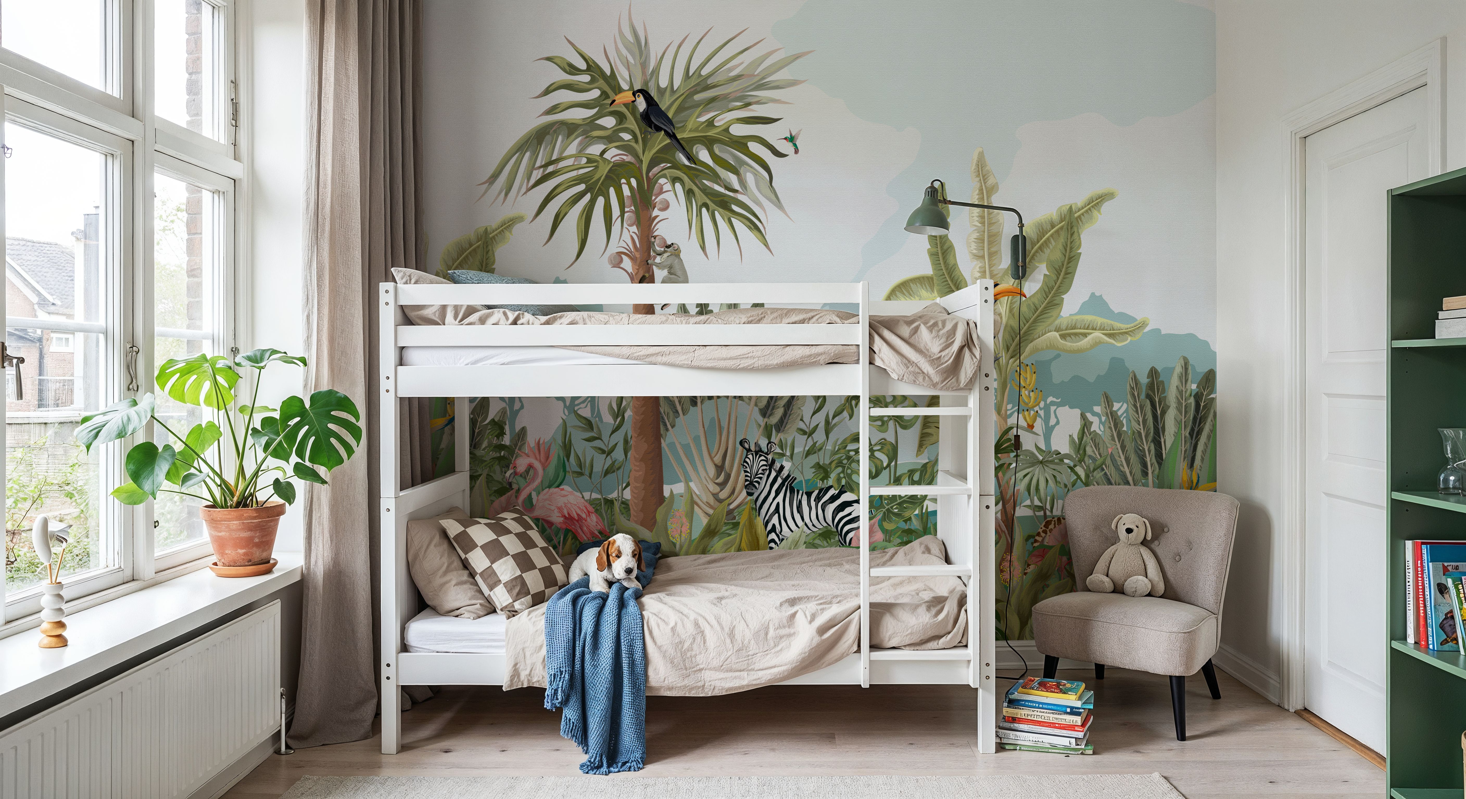 Mischievous Jungle Friends, Wallpaper