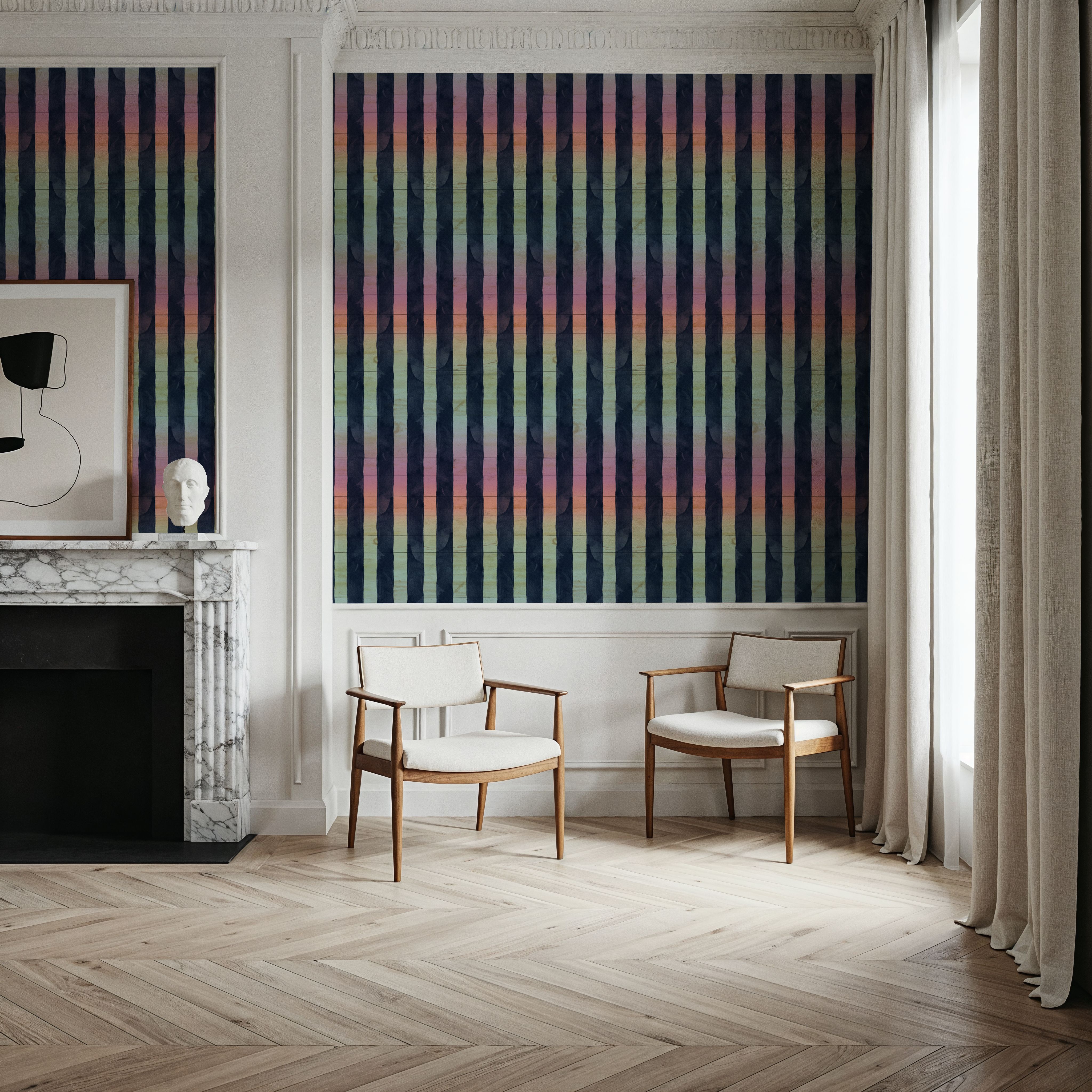 Mystical Neon Stripes