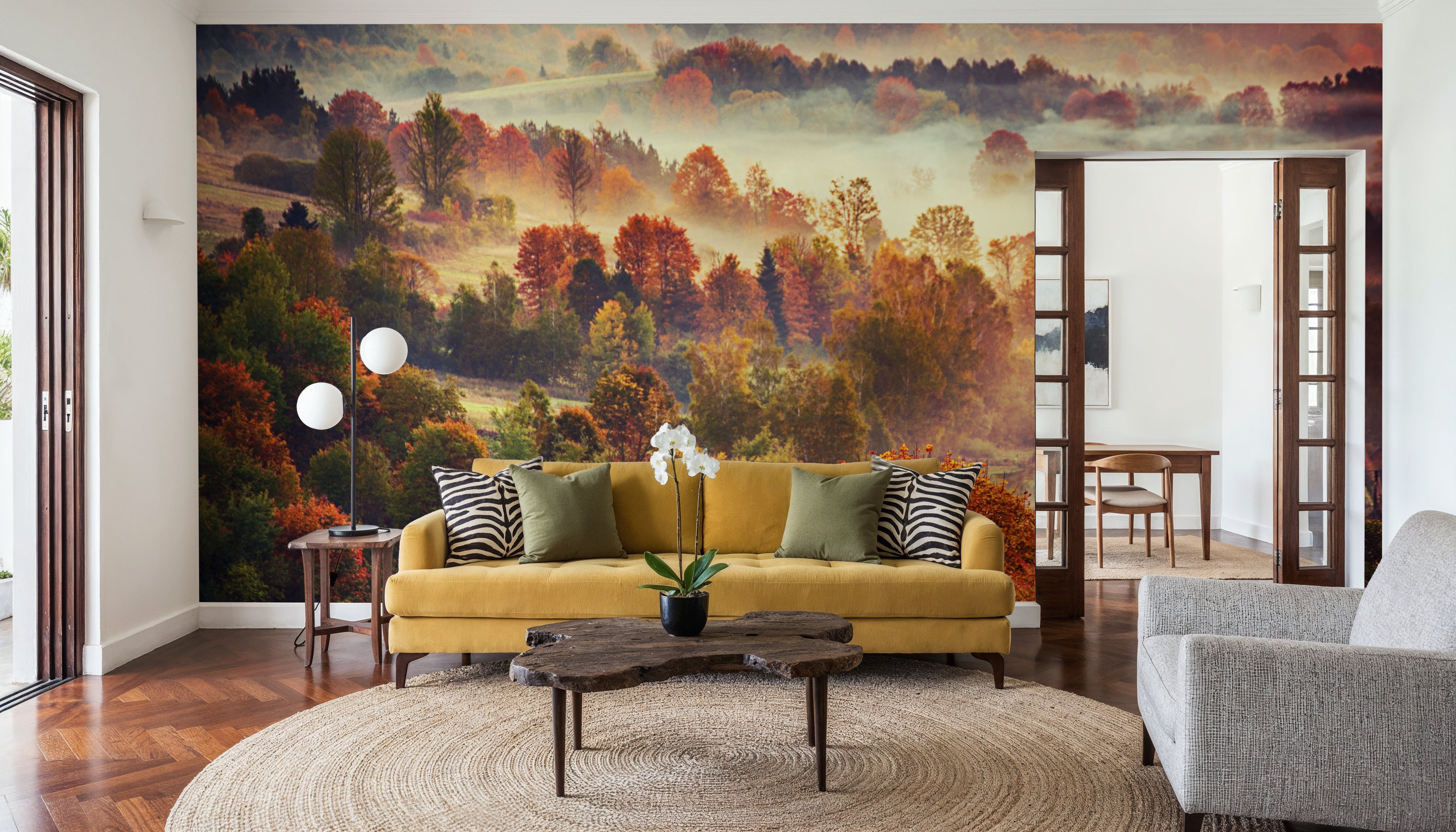 Autumn Mountain Morning, Wallpaper