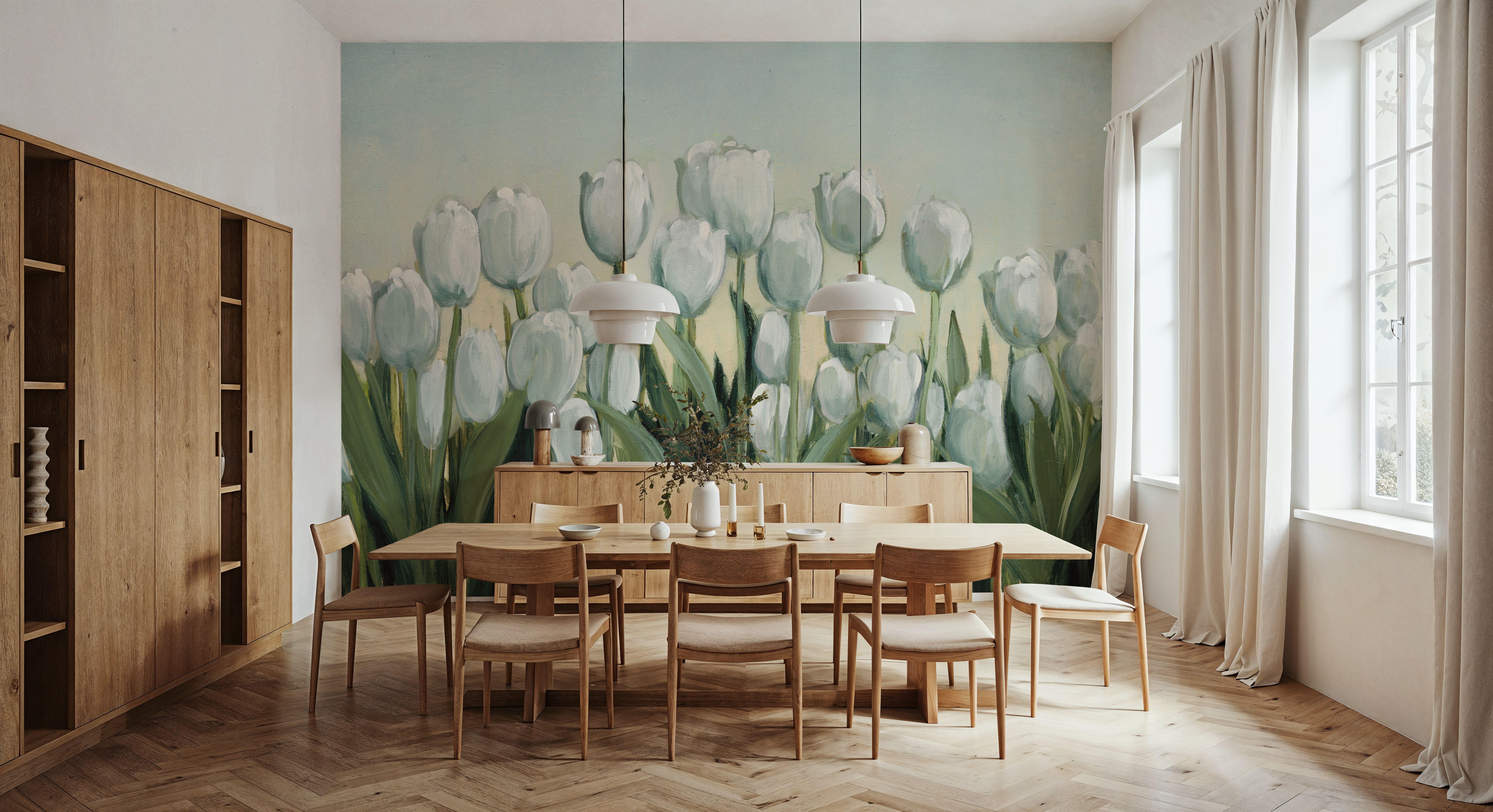 Springtime Tulips, Papel de parede
