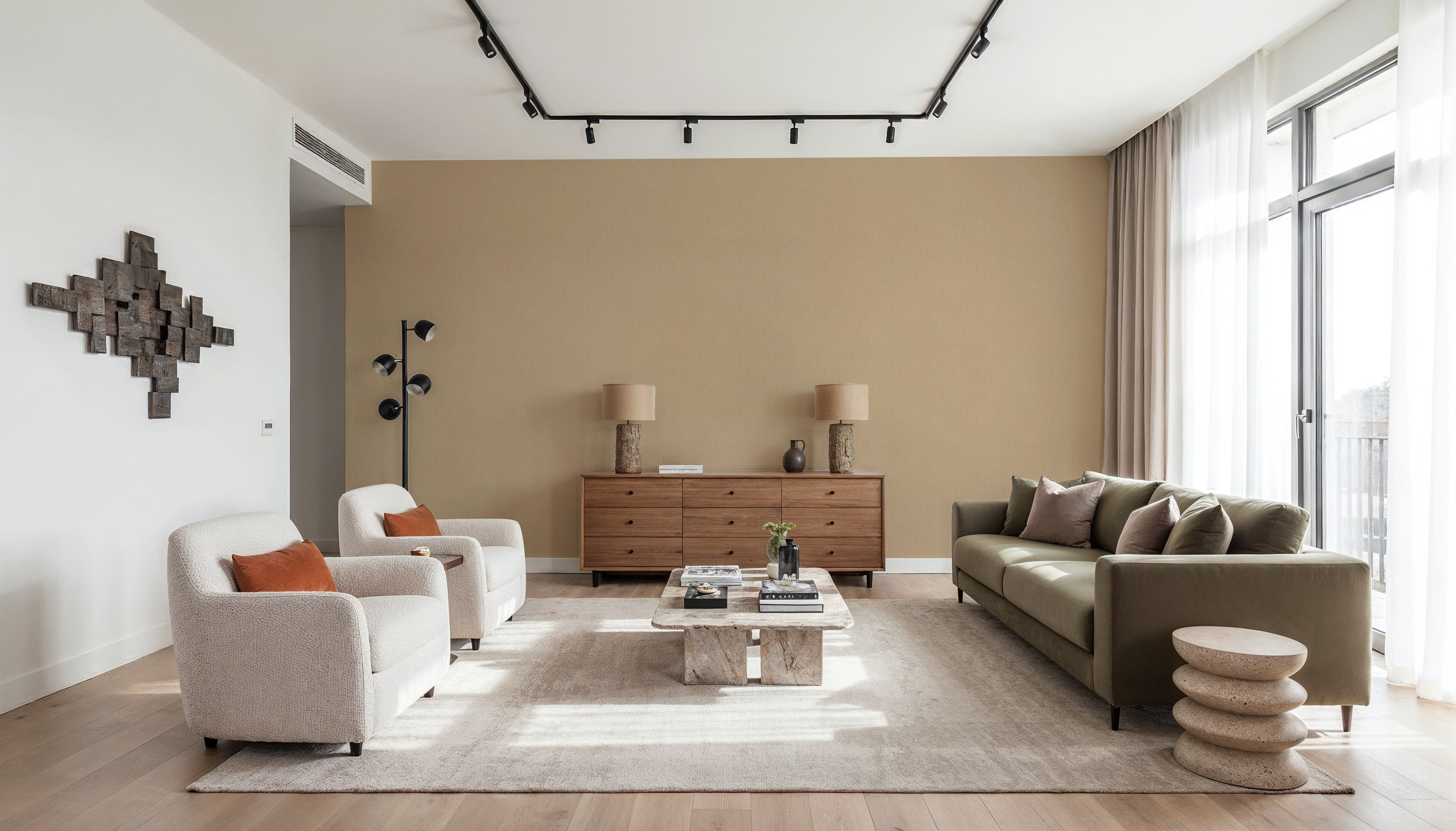 Faux Sand Stucco Finish, Beige