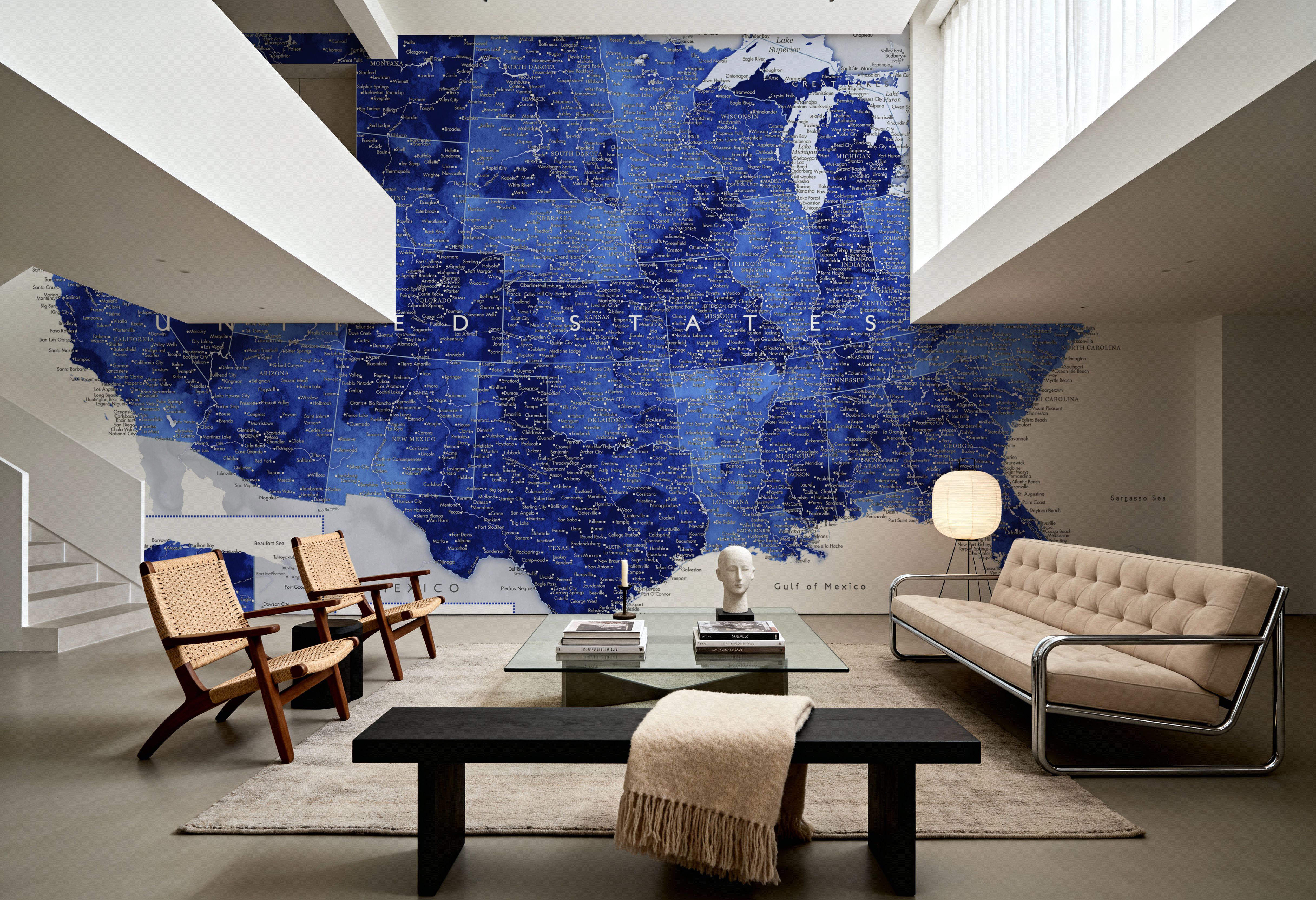 US Map Detailed - Gulzar, Carte da parati