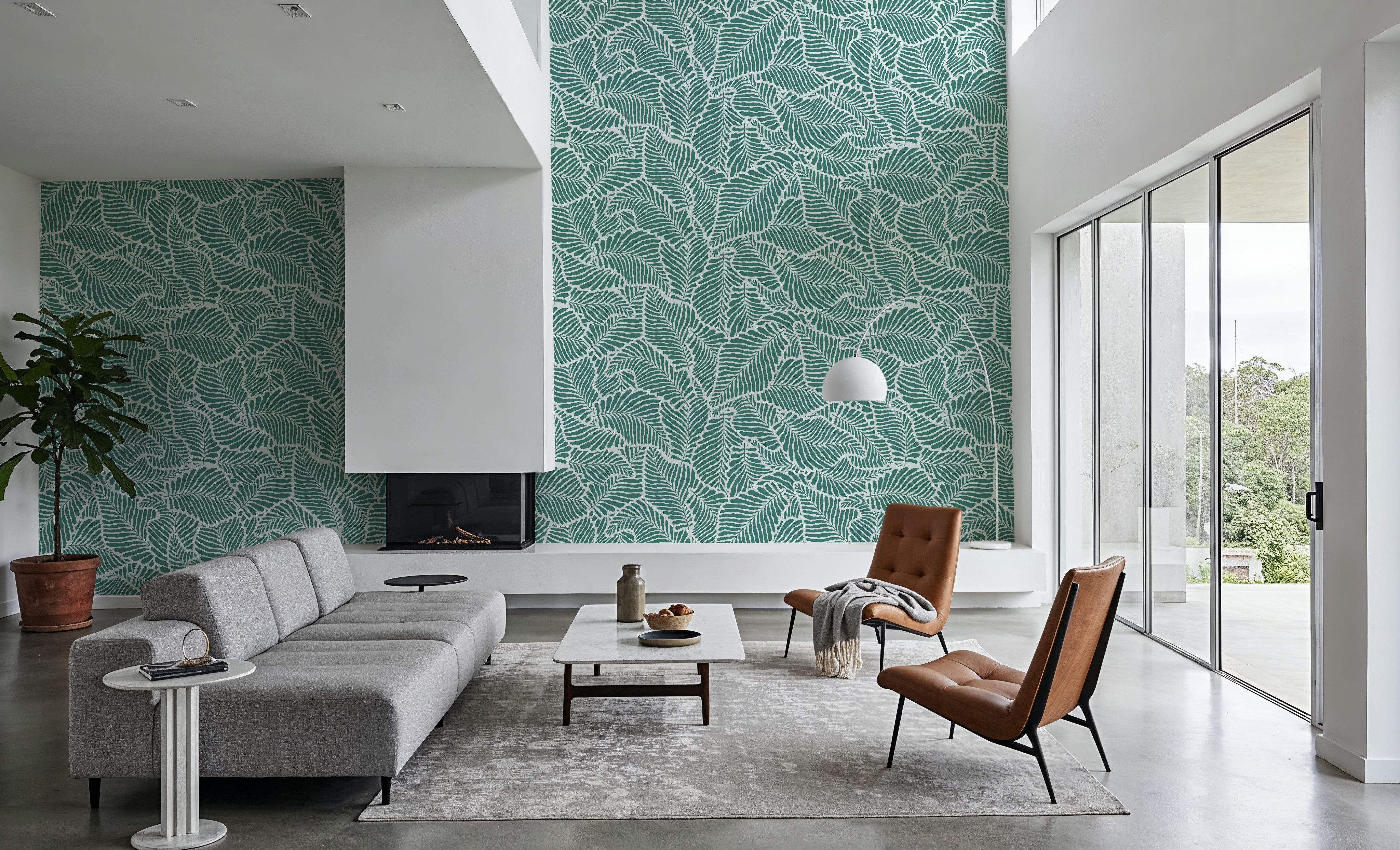 Fern Cut-Outs Pattern, Fresh Evergreen